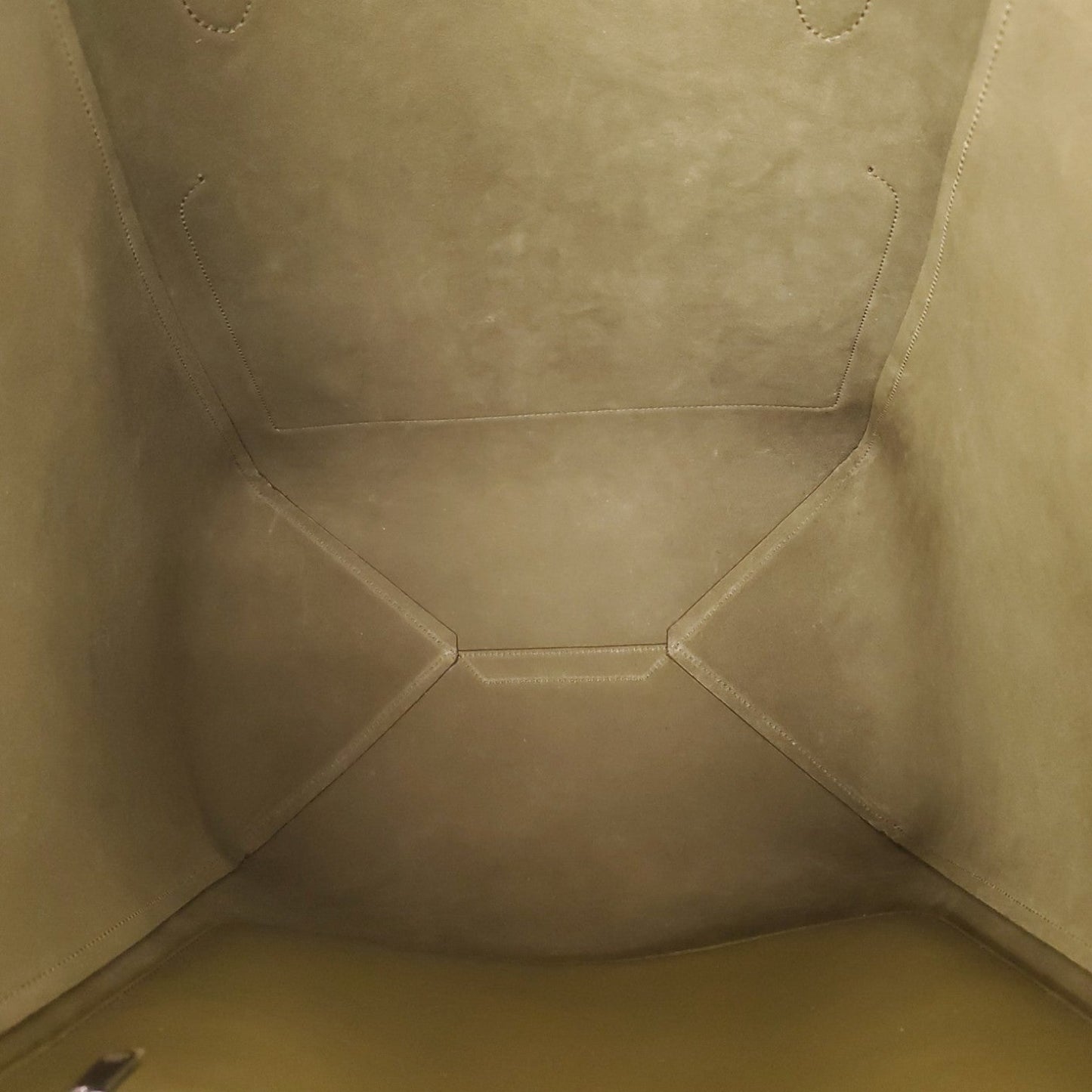 LORO PIANA GREEN SESIA L LEATHER TOTE BAG