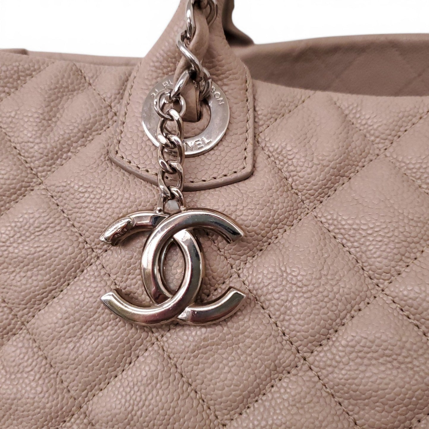 CHANEL NUDE CAVIAR TOTE BAG