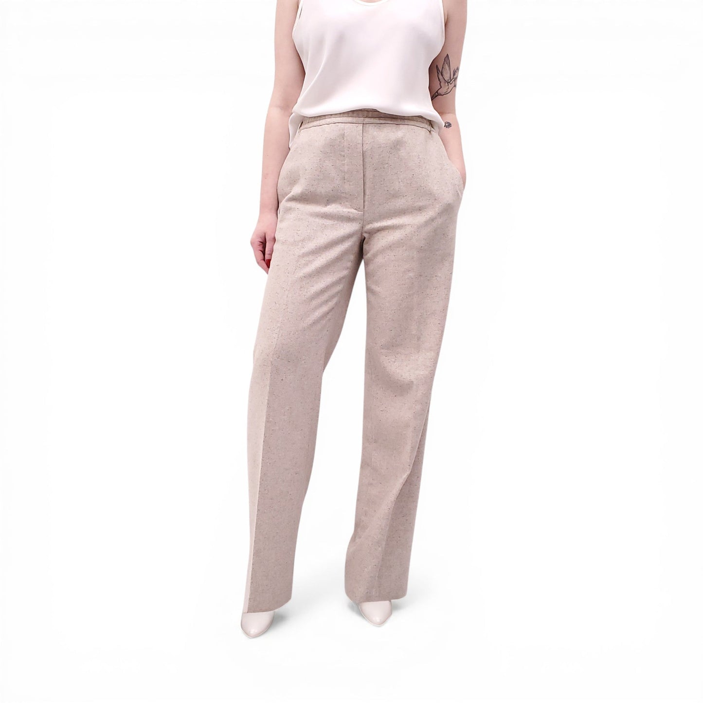 ACNE STUDIOS OATMEAL TROUSERS - SIZE 36