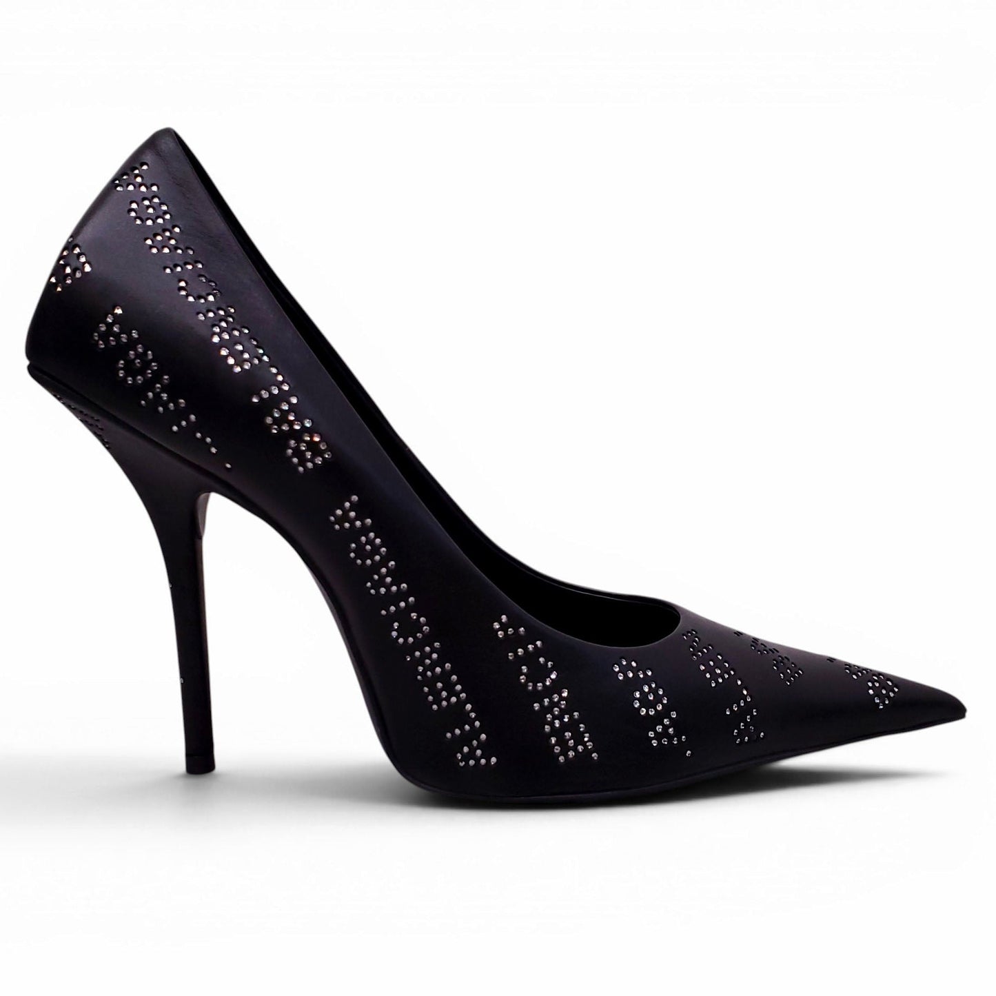 BALENCIAGA BLACK LOGO KNIFE PUMPS - SIZE 39