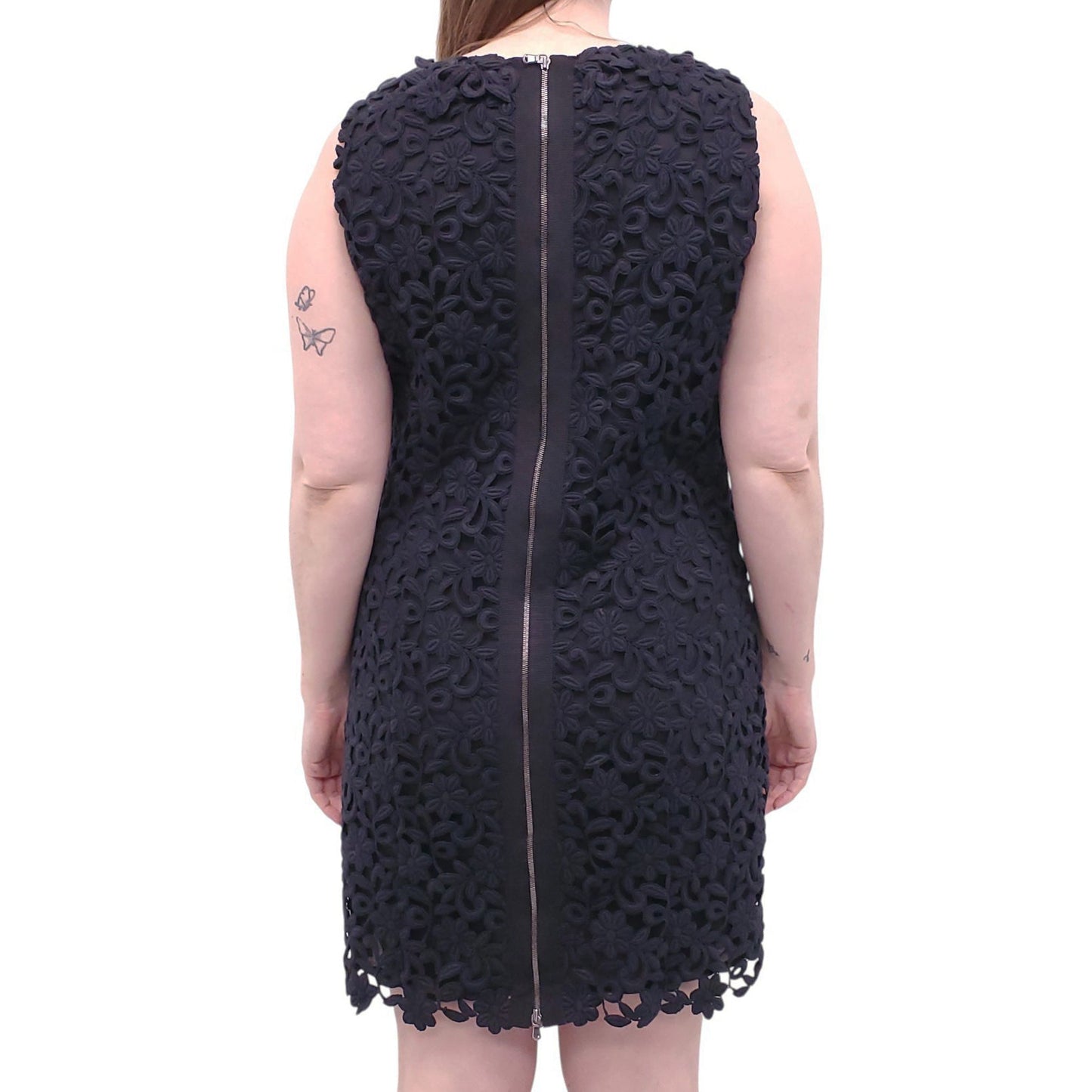 ANTONIO BERARDI FLORAL EYELET DRESS - SIZE 10