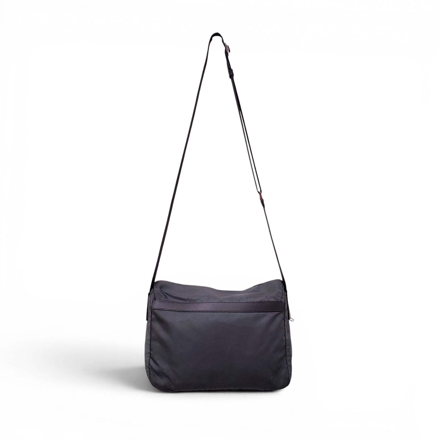 PRADA NYLON GREY CROSSBODY BAG