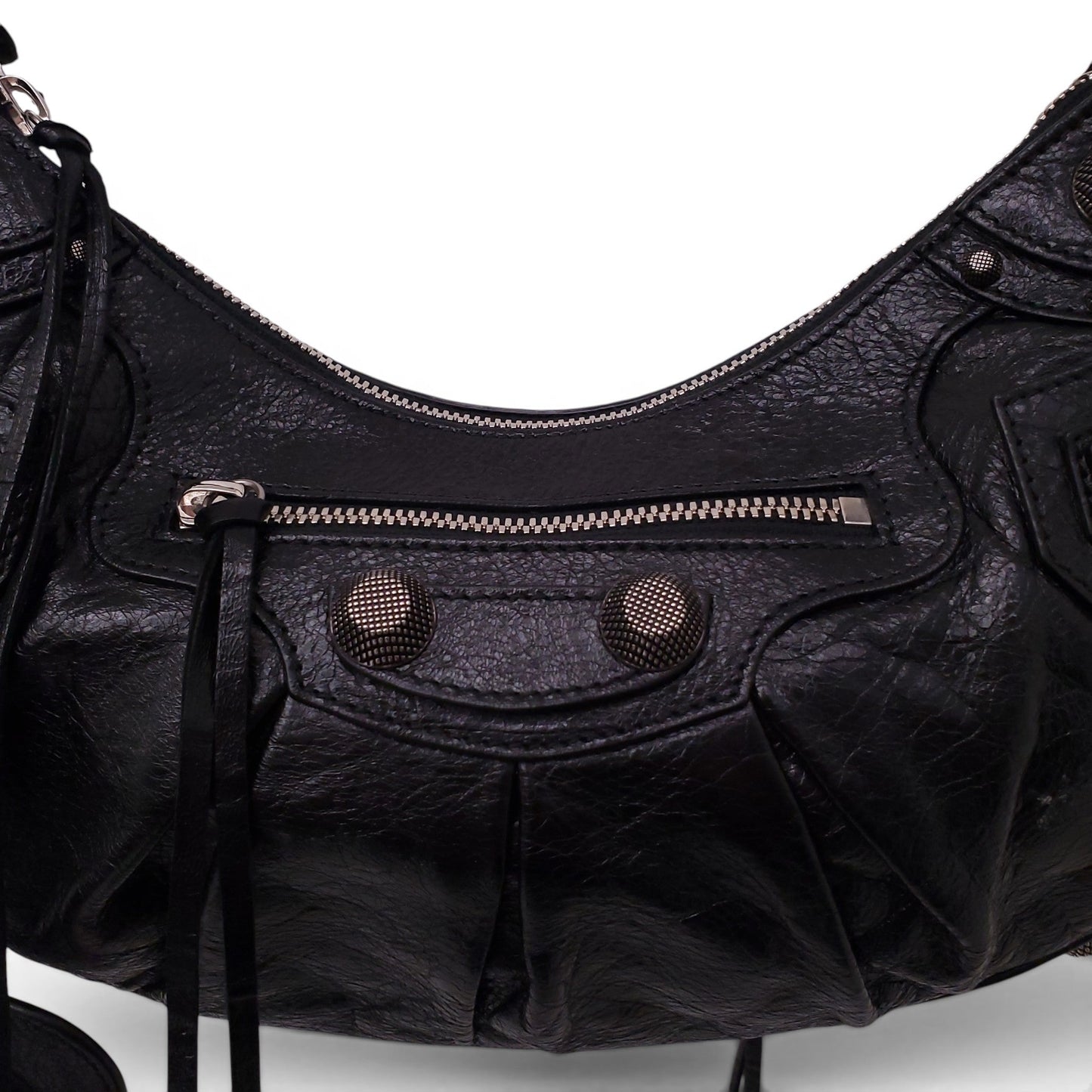 BALENCIAGA SMALL BLACK CAGOLE SHOULDER BAG