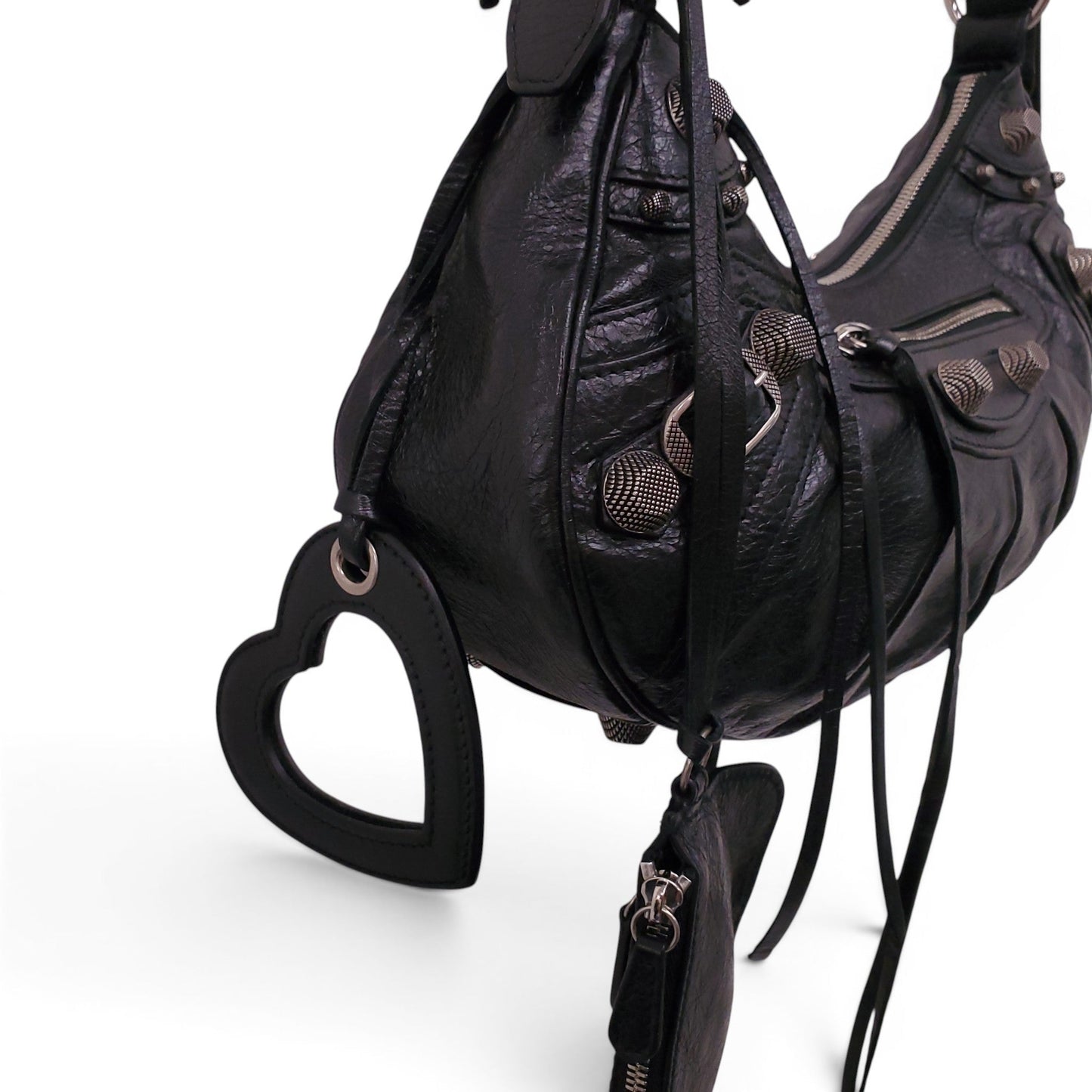 BALENCIAGA SMALL BLACK CAGOLE SHOULDER BAG