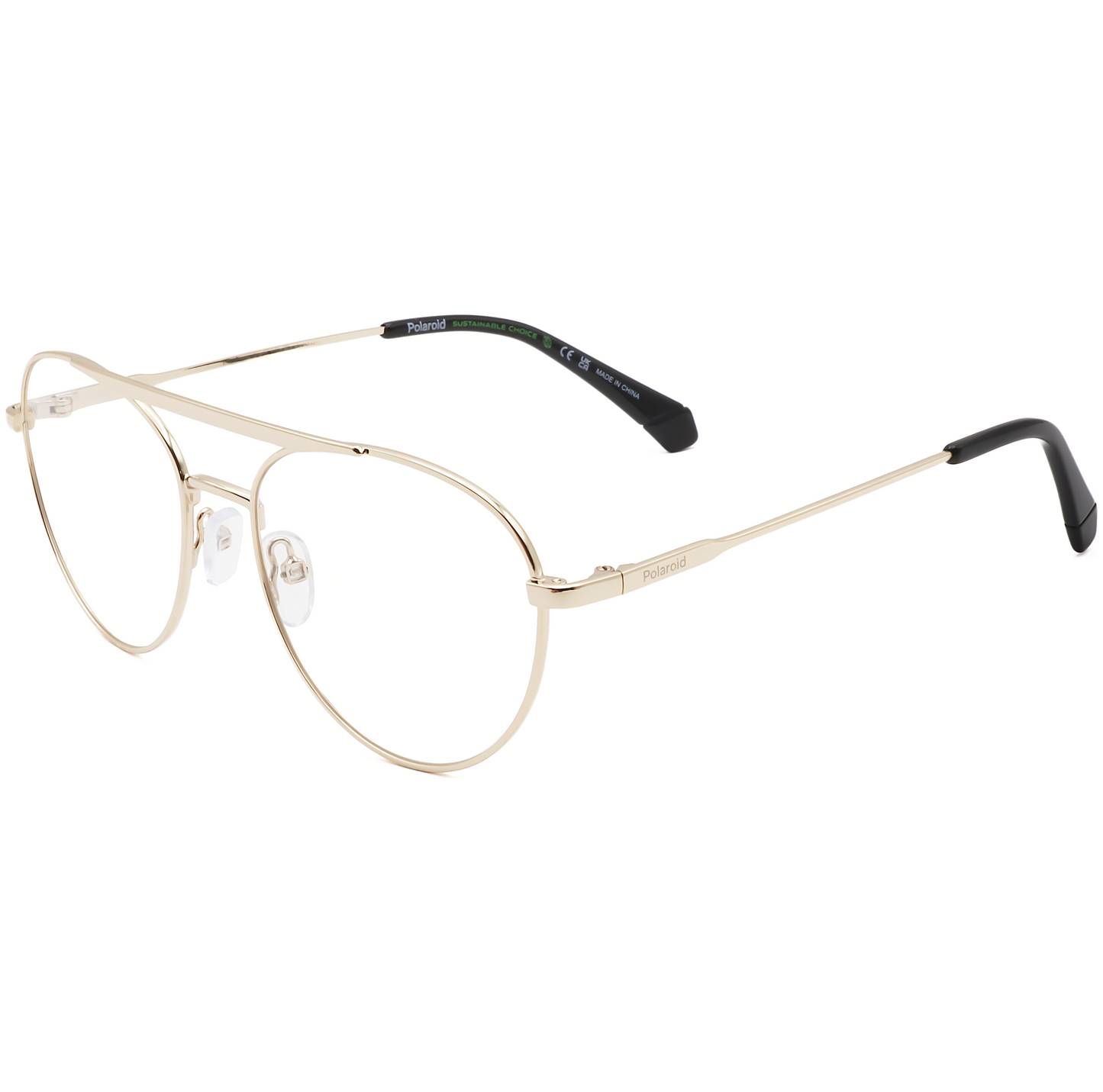 Polaroid Unisex 55 mm Gold Opticals