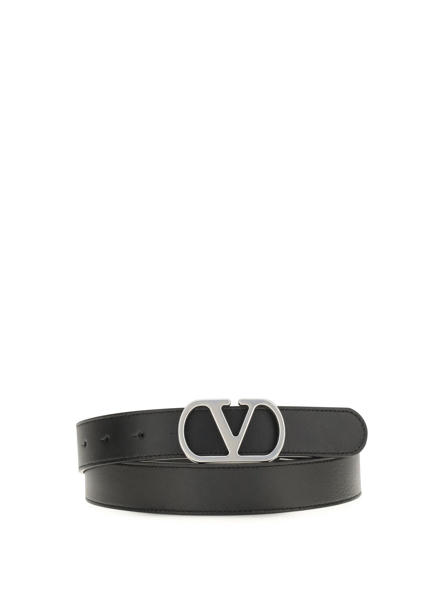 Valentino Garavani Men Vlogo Signature Leather Belt