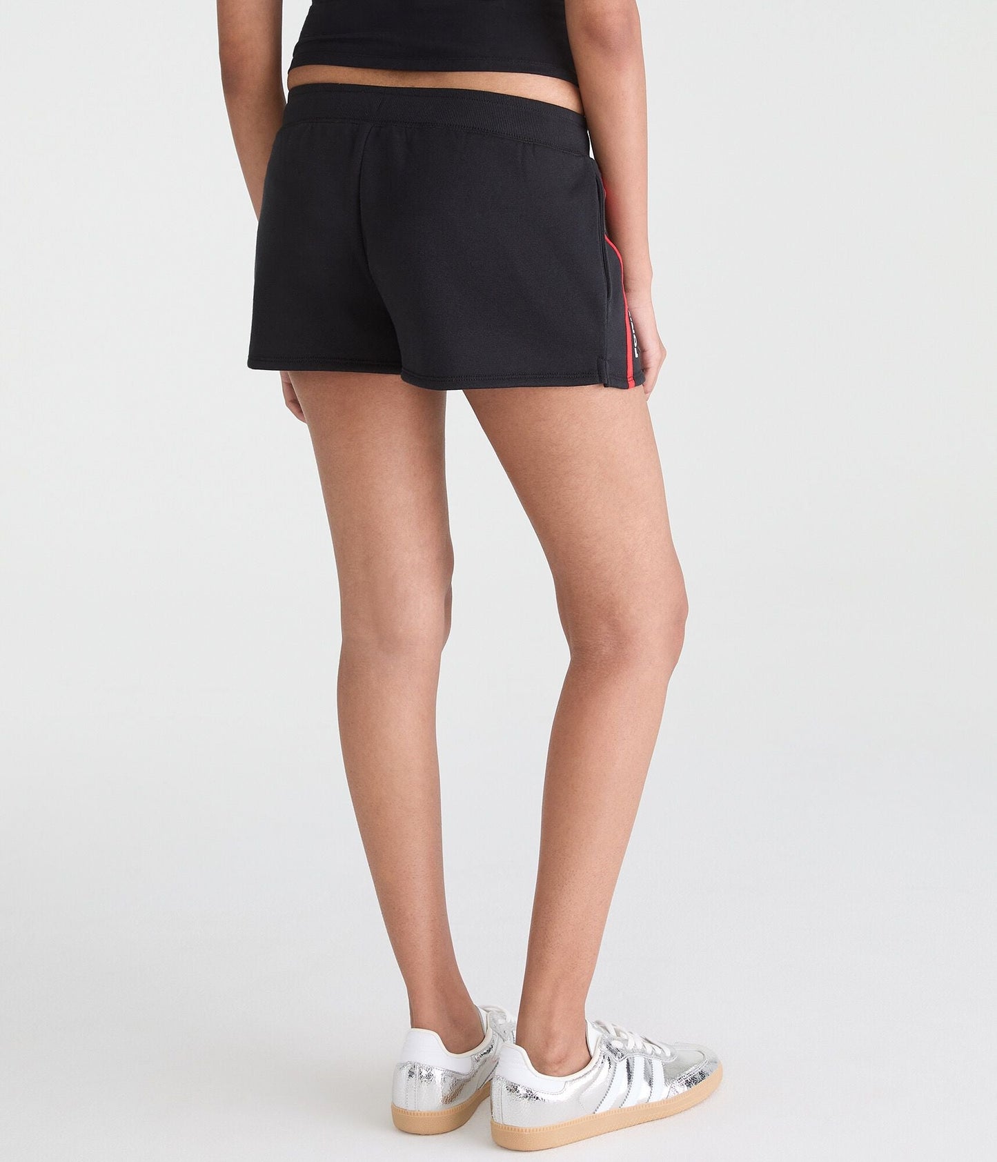 Aeropostale Formula 1 Racing Low-Rise Fleece Shorts
