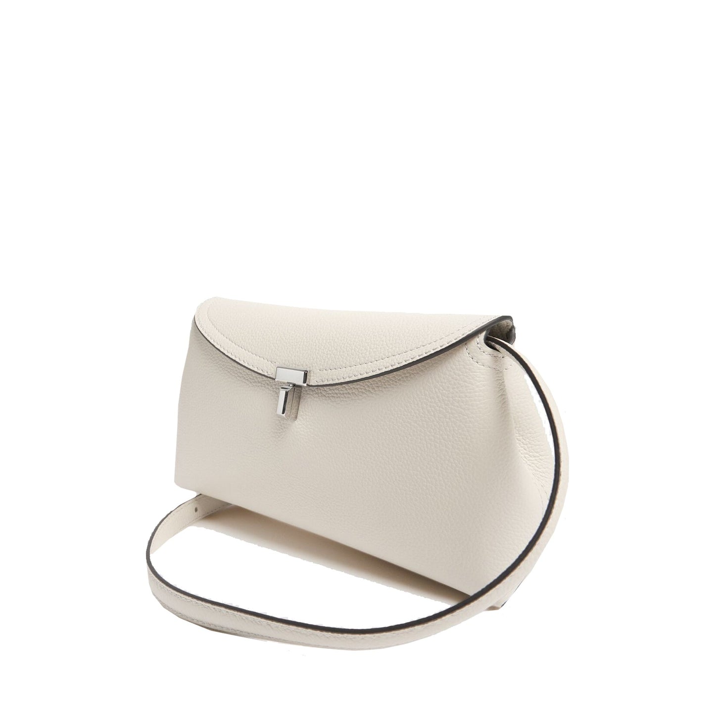 Toteme T-Lock Leather Clutch Bag Women