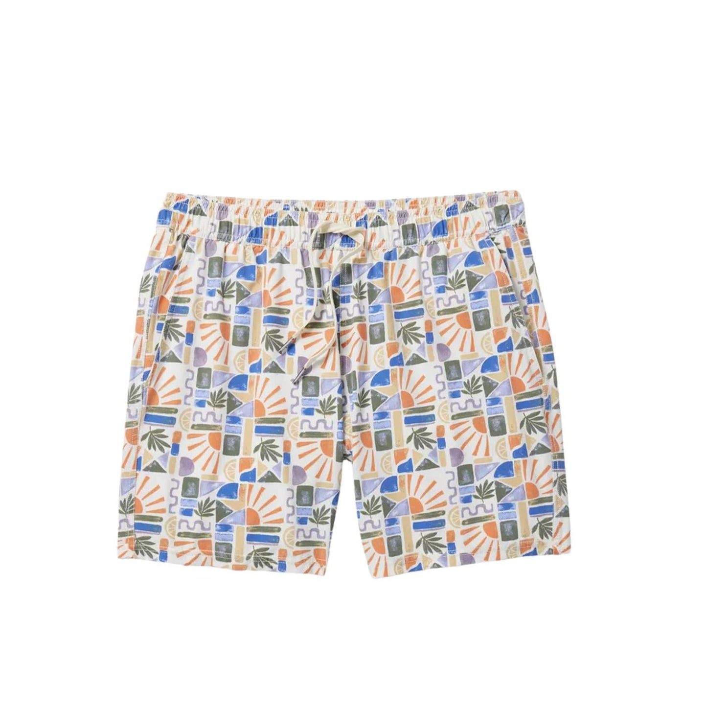 Bungalow Swim Trunks In Beach Sun Tile