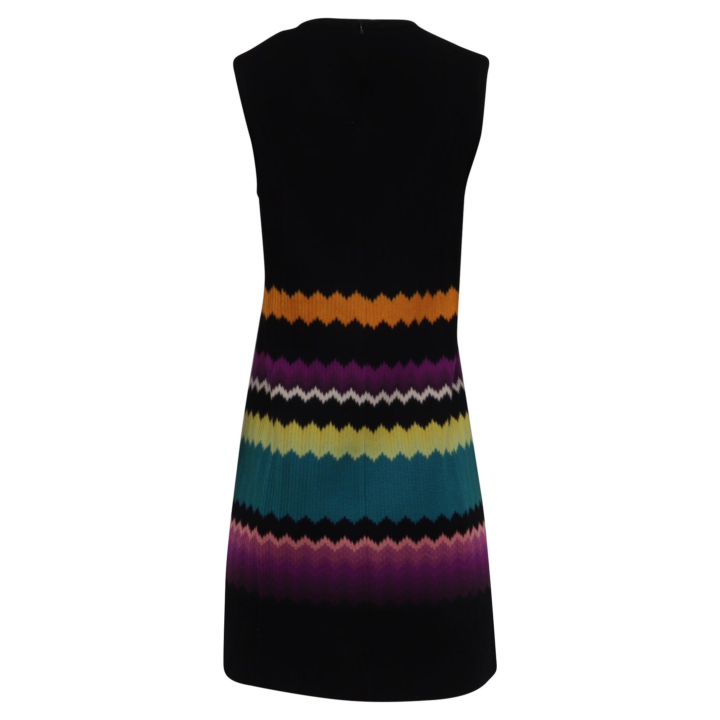 Missoni Zig-Zag Patterned Mini Dress in Multicolor Viscose