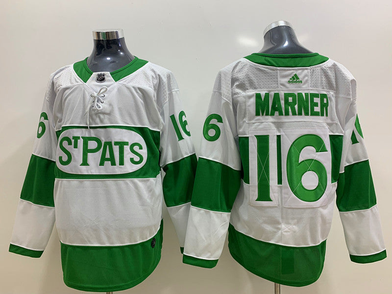 Men's Toronto Maple Leafs Mitch Marner #16 White Game jersey