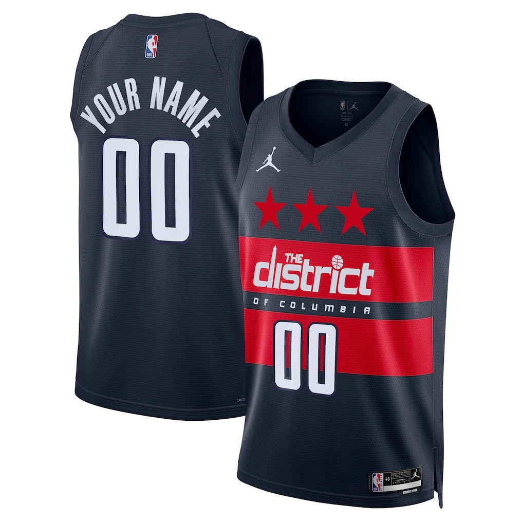 Washington Wizards 2025/26 Custom Swingman Jersey - Statement Edition - Navy