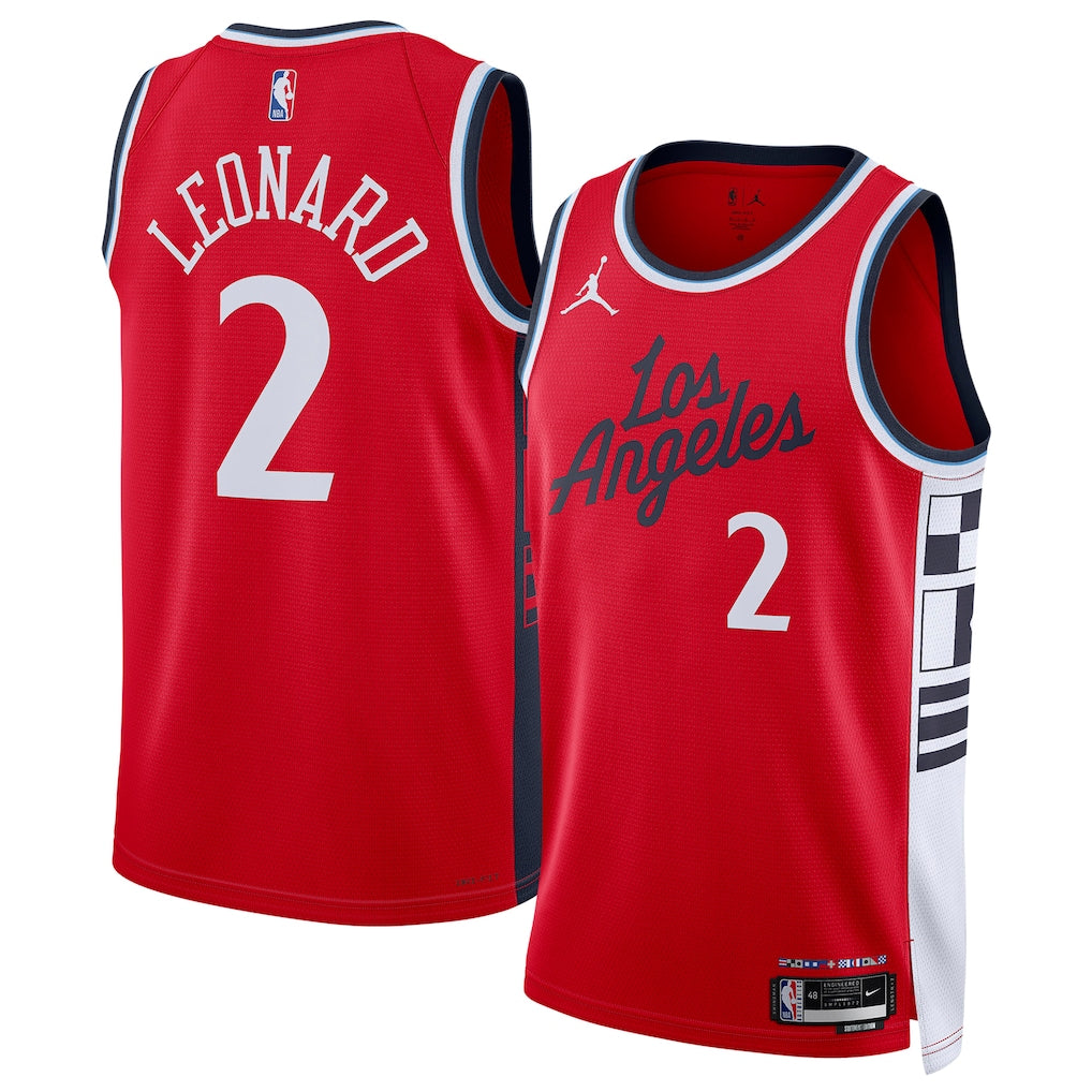 Kawhi Leonard LA Clippers 2025/26 Swingman Jersey - Statement Edition - Red
