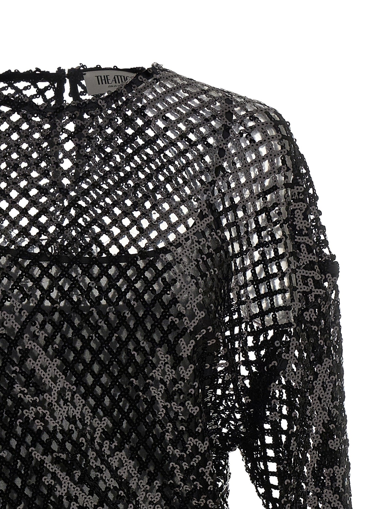 The Attico Women Sequin Mesh Dress