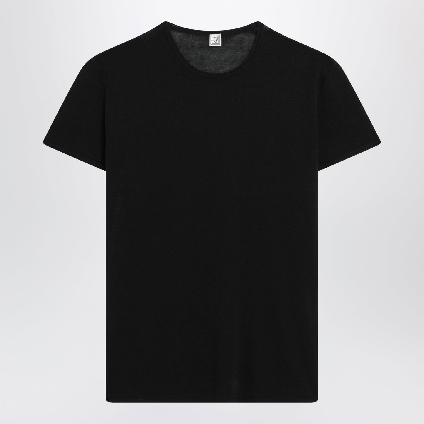 Toteme Black Silk Crãªpe T-Shirt Women