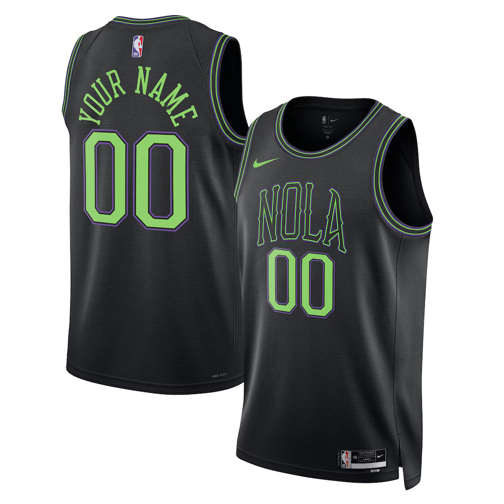 New Orleans Pelicans  2025/26 City Edition Swingman Custom Jersey - Black