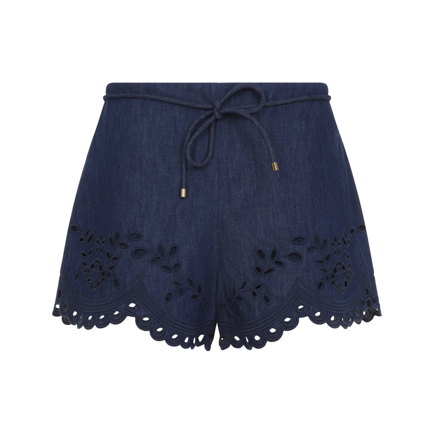 Zimmermann Mahon Broderie Denim Short Women