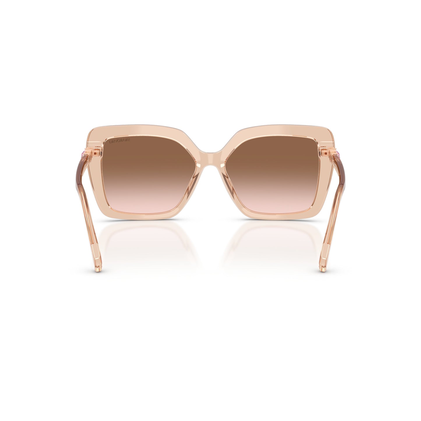 0Sk6049 Bold Oversized Square Sunglasses with Crystal Embellishments
