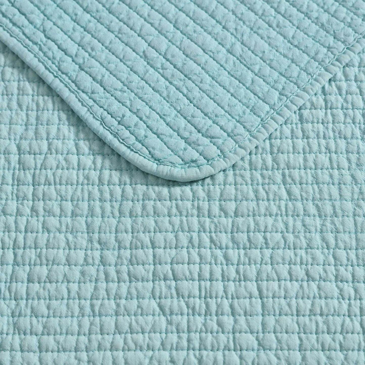 Nautica Seashore Stitch Green Full/Queen Quilt Set