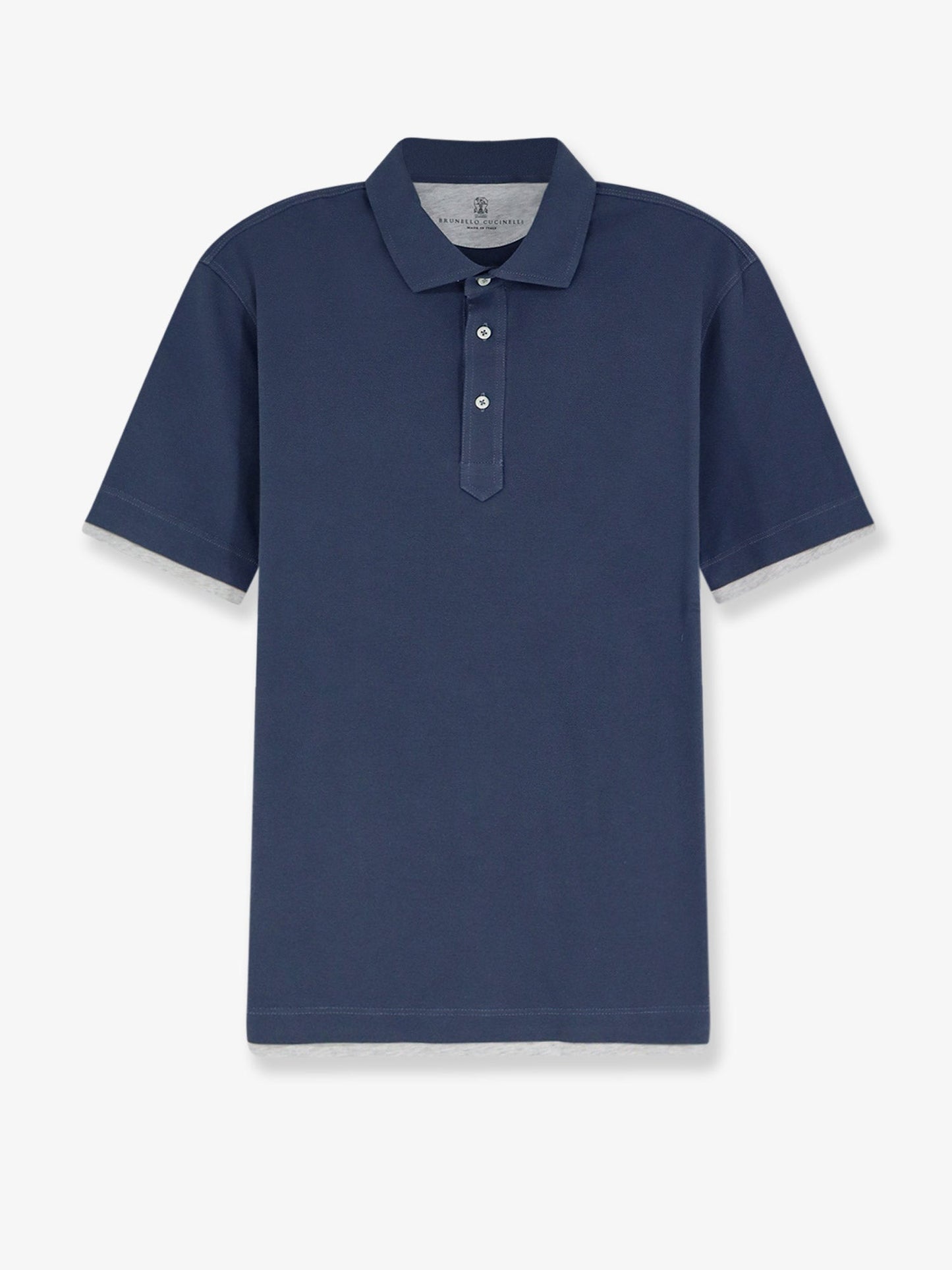 Brunello Cucinelli Men Cotton Polo Shirt