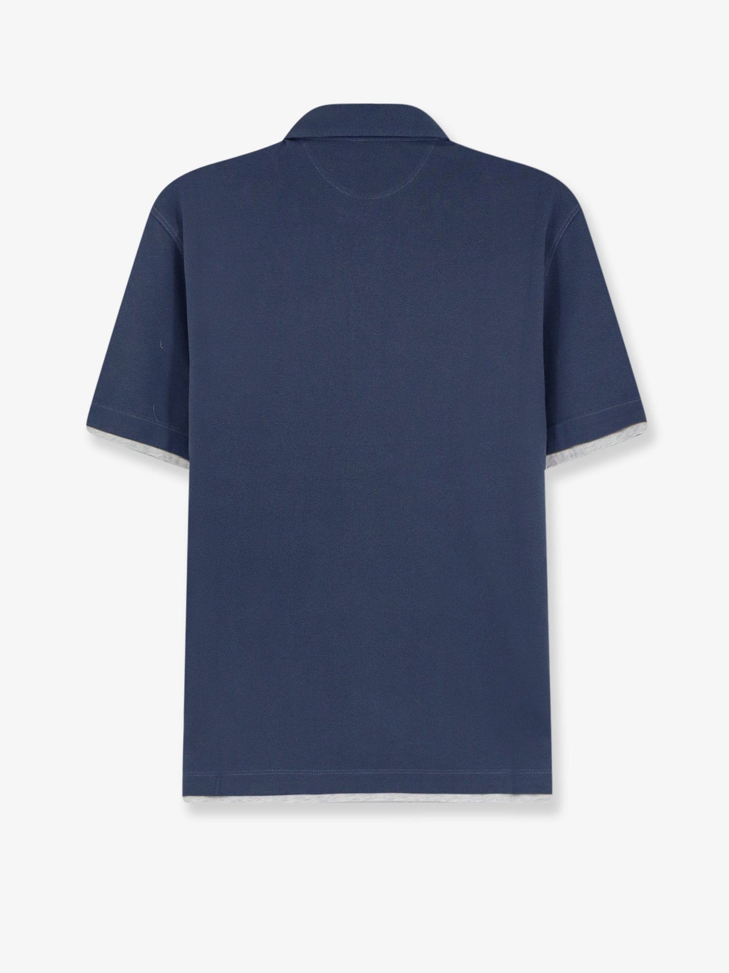 Brunello Cucinelli Men Cotton Polo Shirt