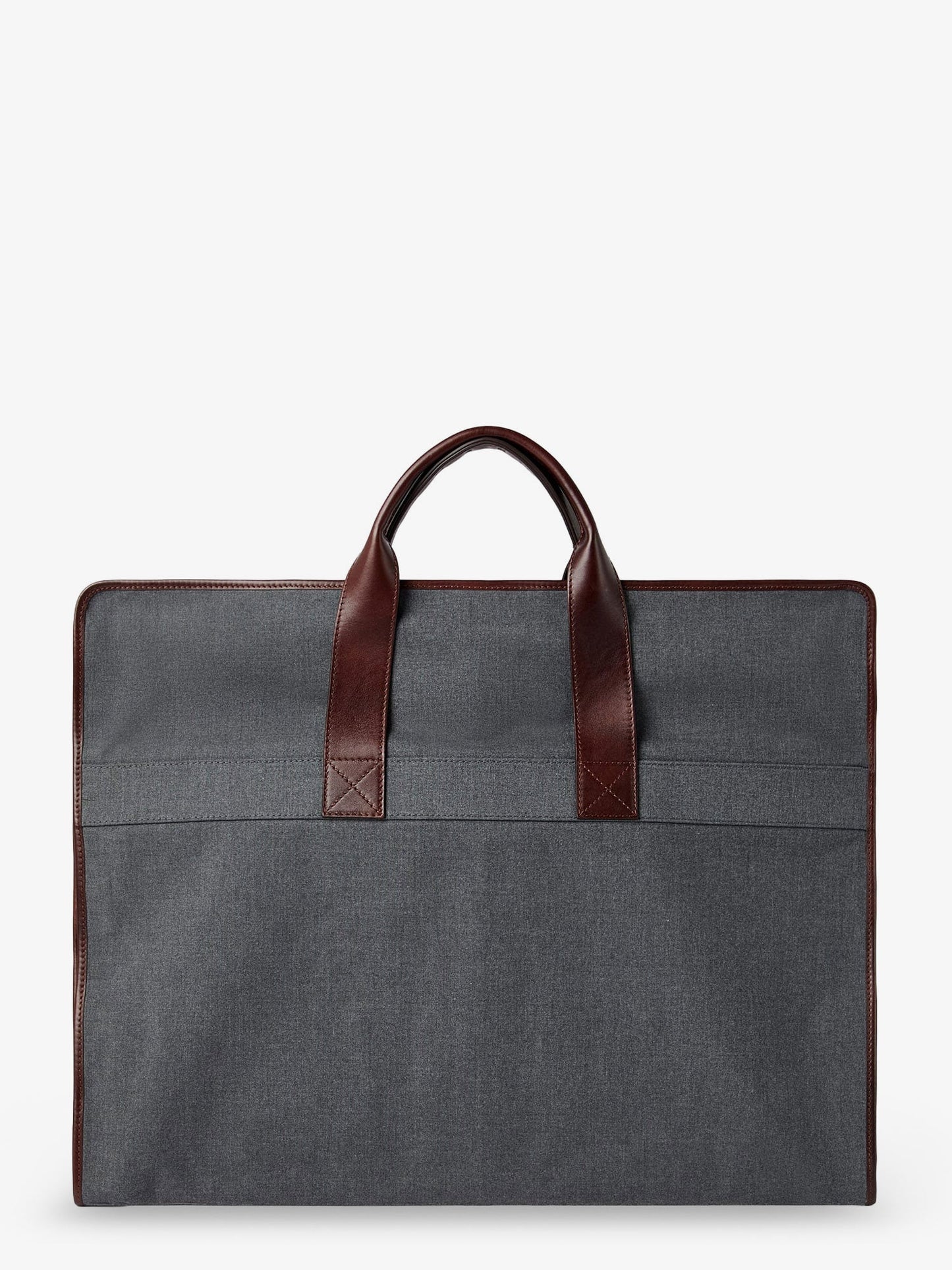 Brunello Cucinelli Men Technical Fabric And Leather Garment Bag