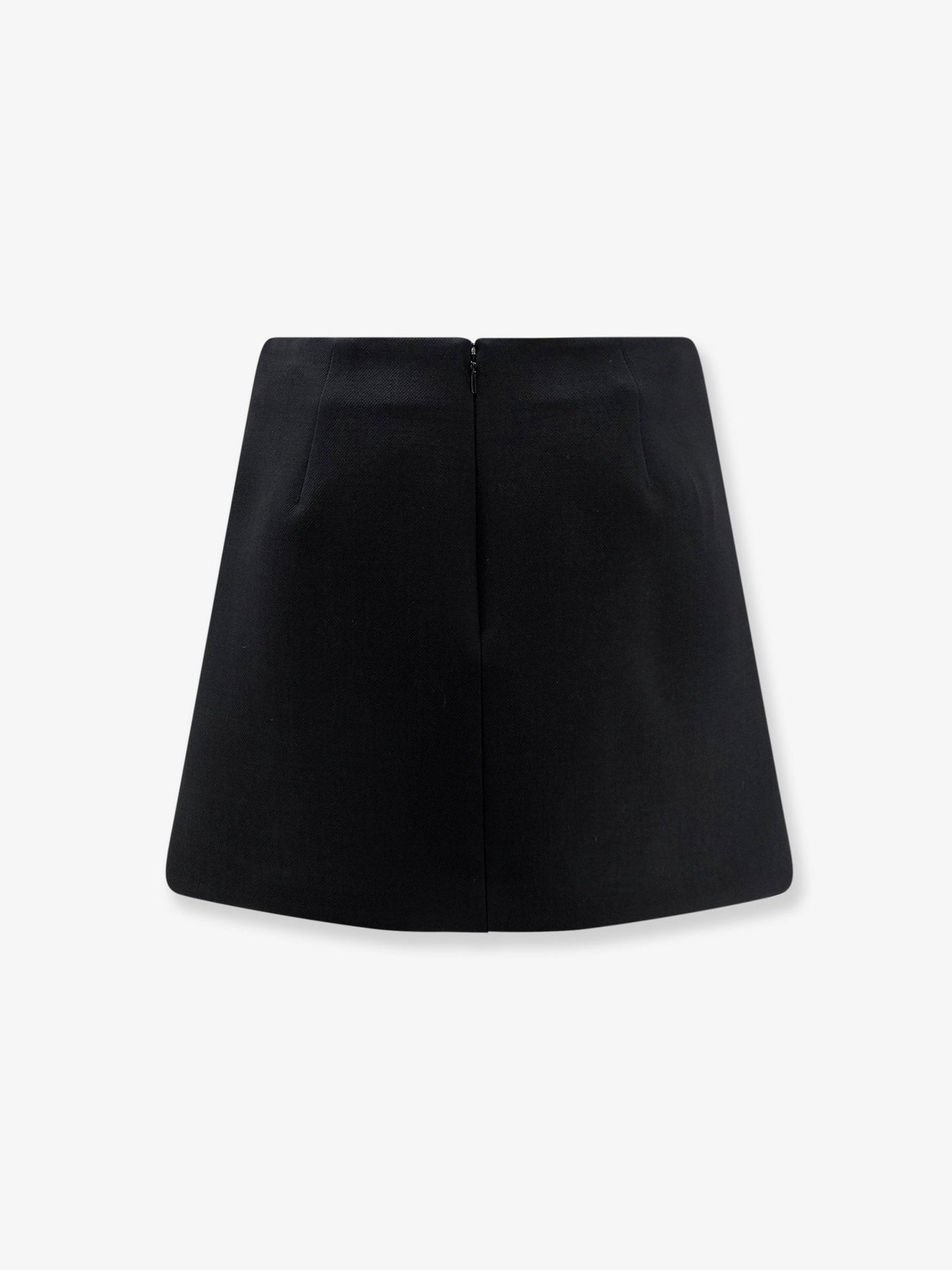 Gucci Women Wool Crepe Skirt With Double G Button