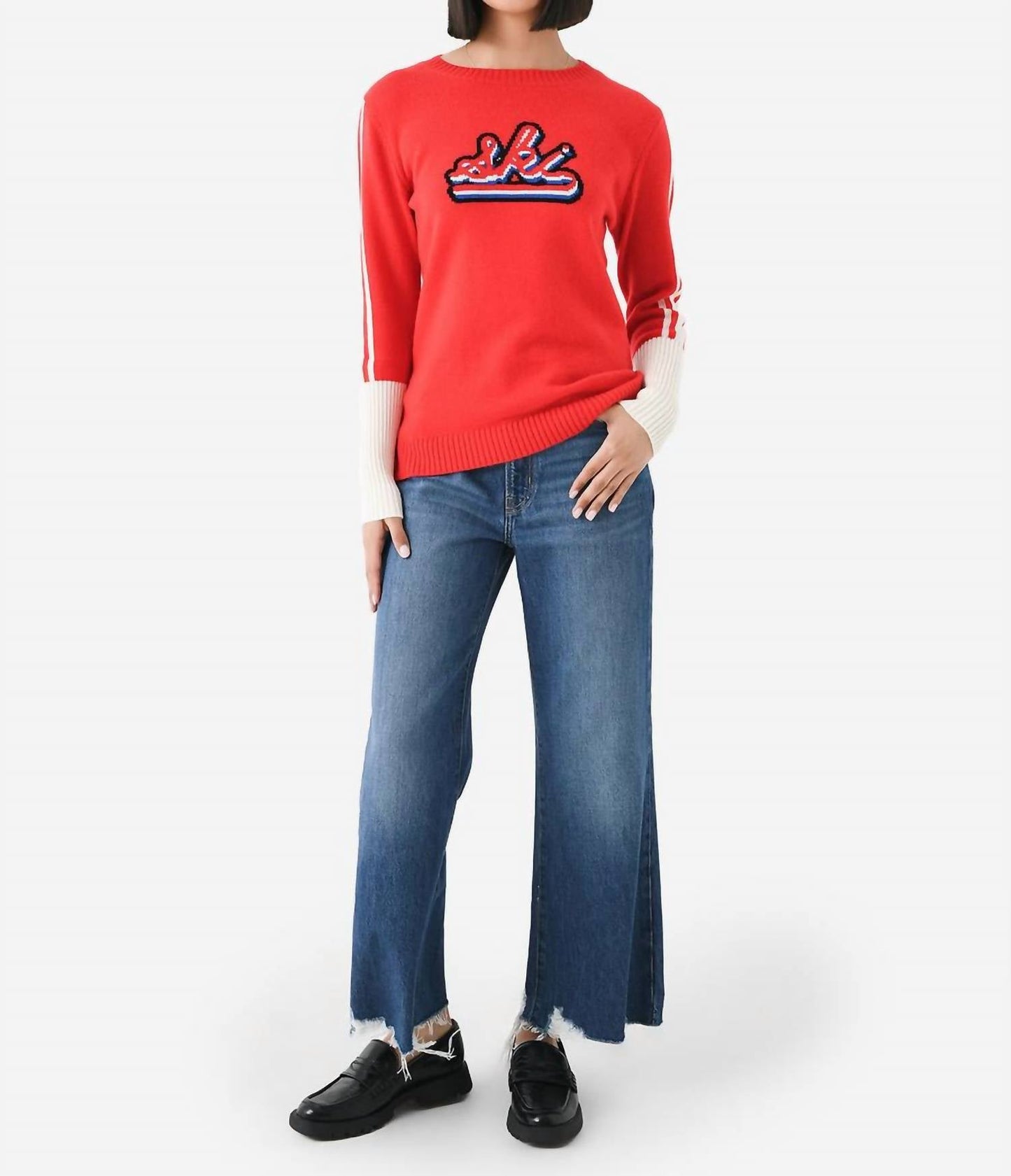 Apres Crew Sweater In Red