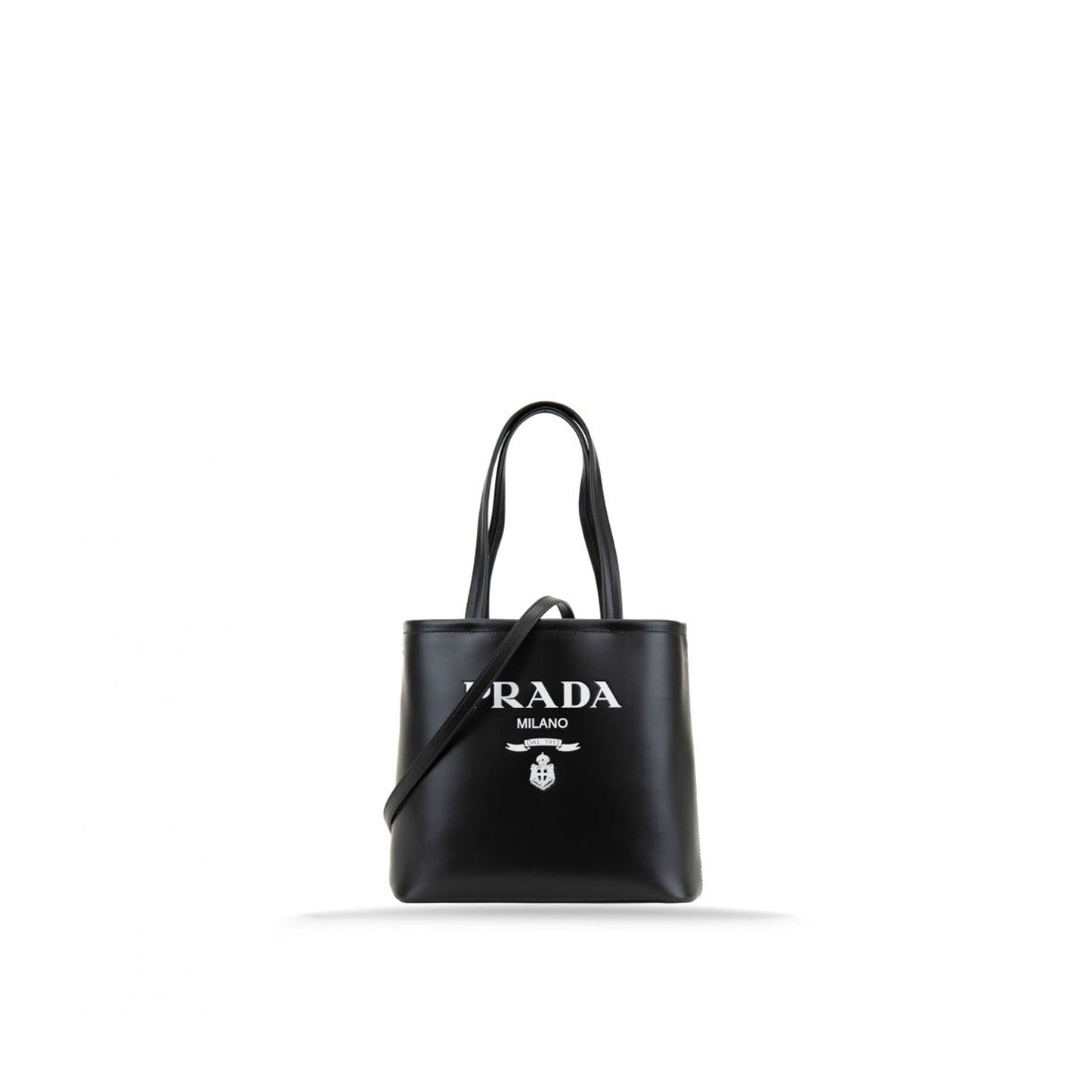 Prada Logo Leather Tote Bag Women