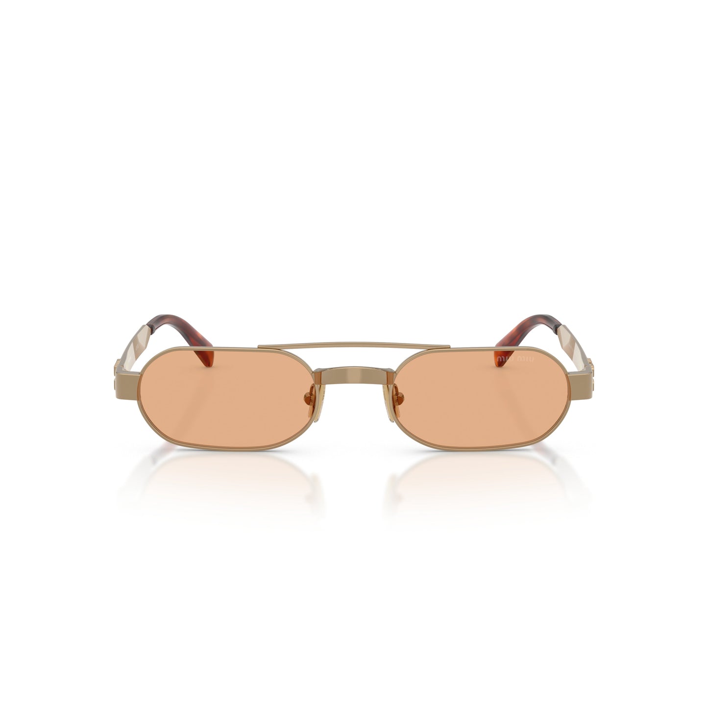 0Mu B52S Rectangular Metal Frame Sunglasses