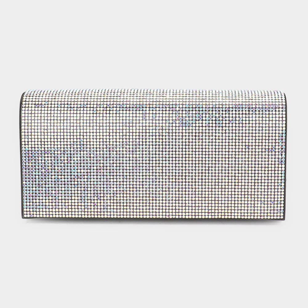 Bling Solid Evening Clutch Crossbody Bag