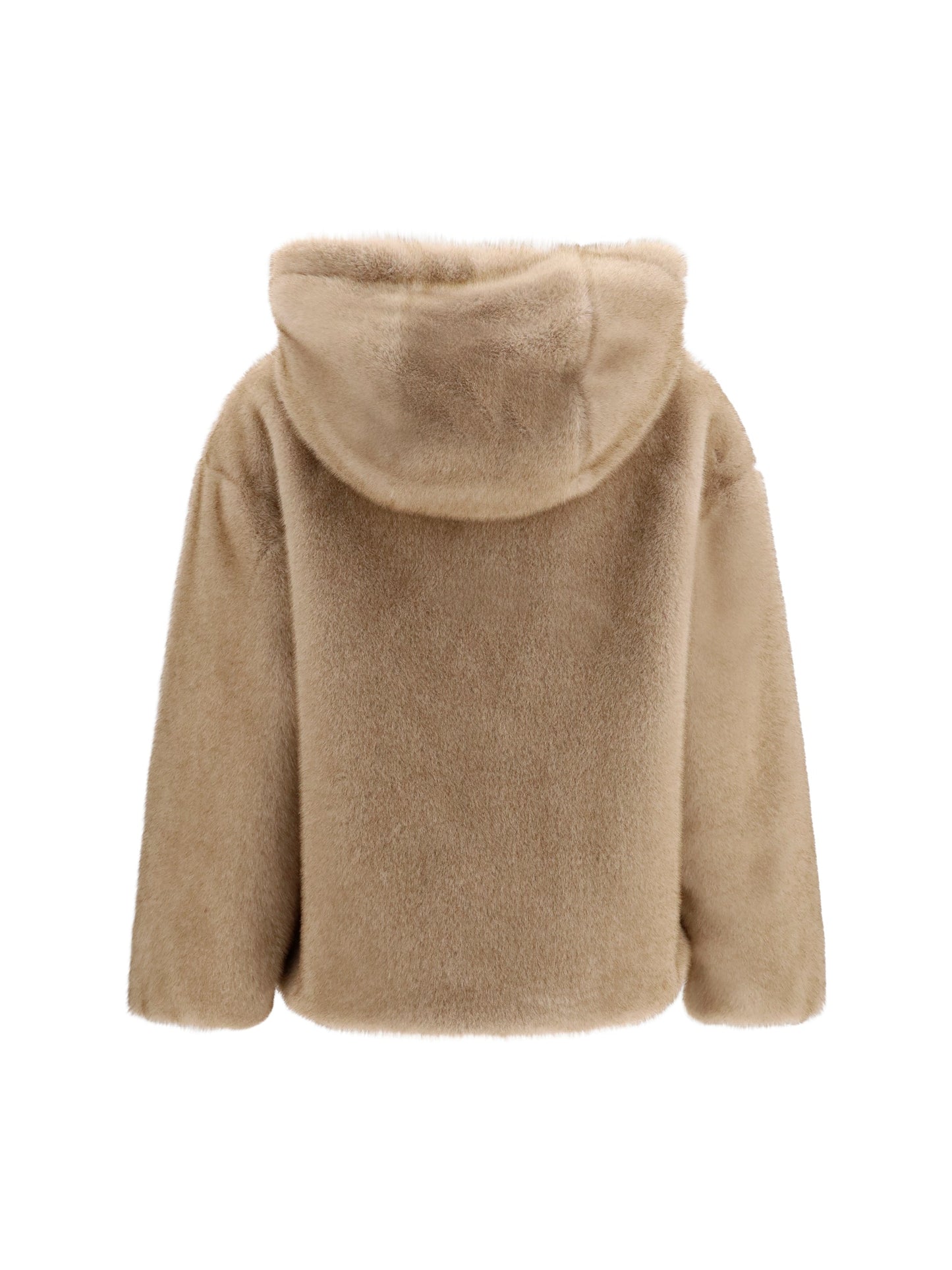 Herno Women Hooded Jacket In Eco-Fur