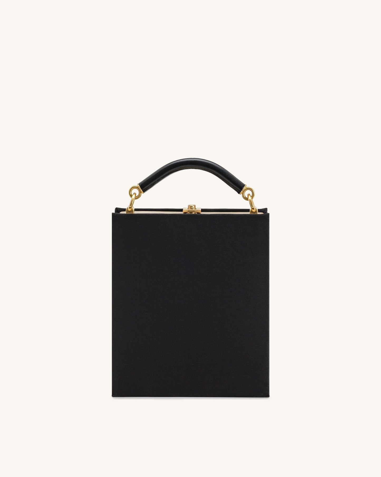 Elle Colorful Beaded Book Top Handle Bag - Black
