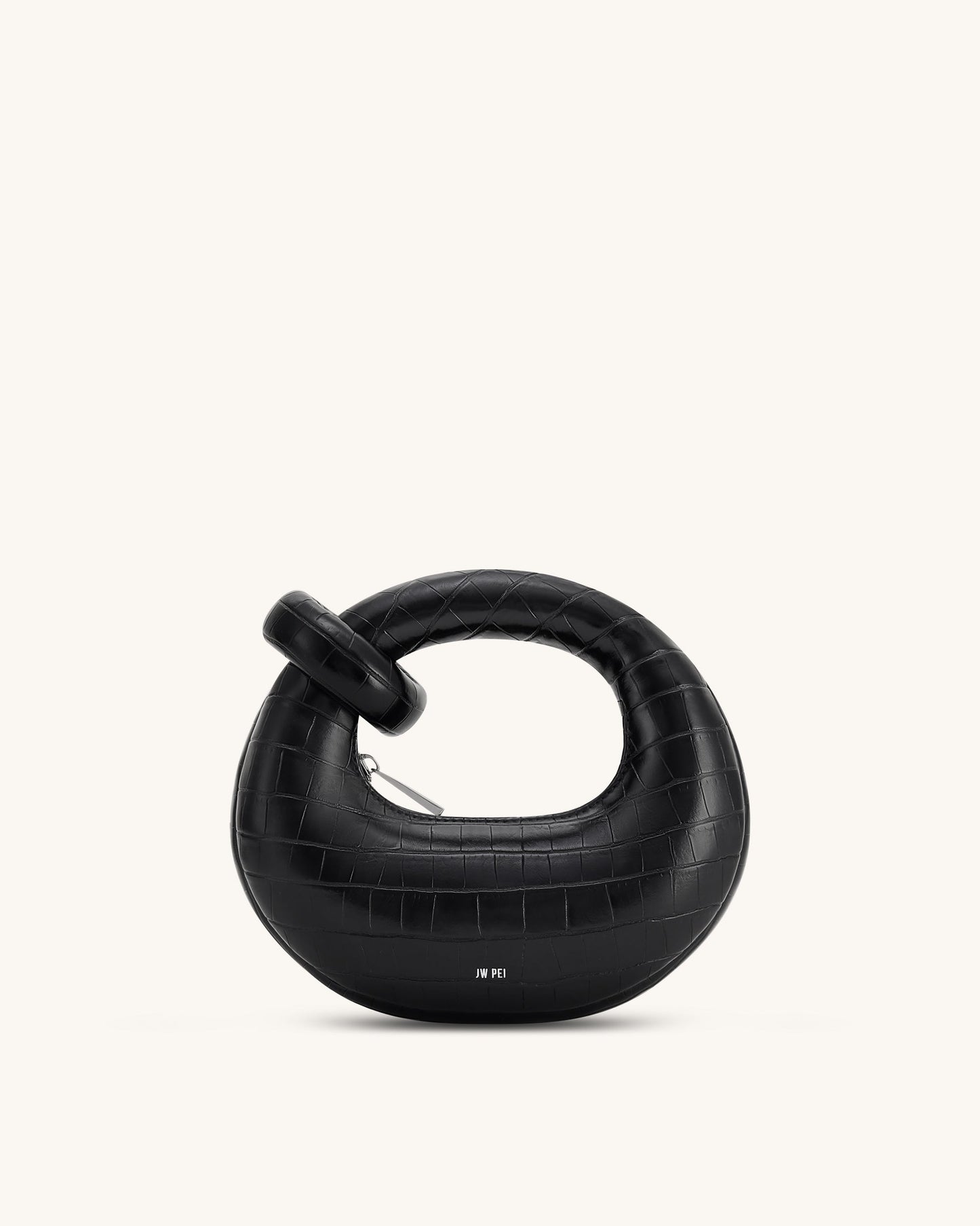 Abacus Mini Top Handle Bag - Black Croc