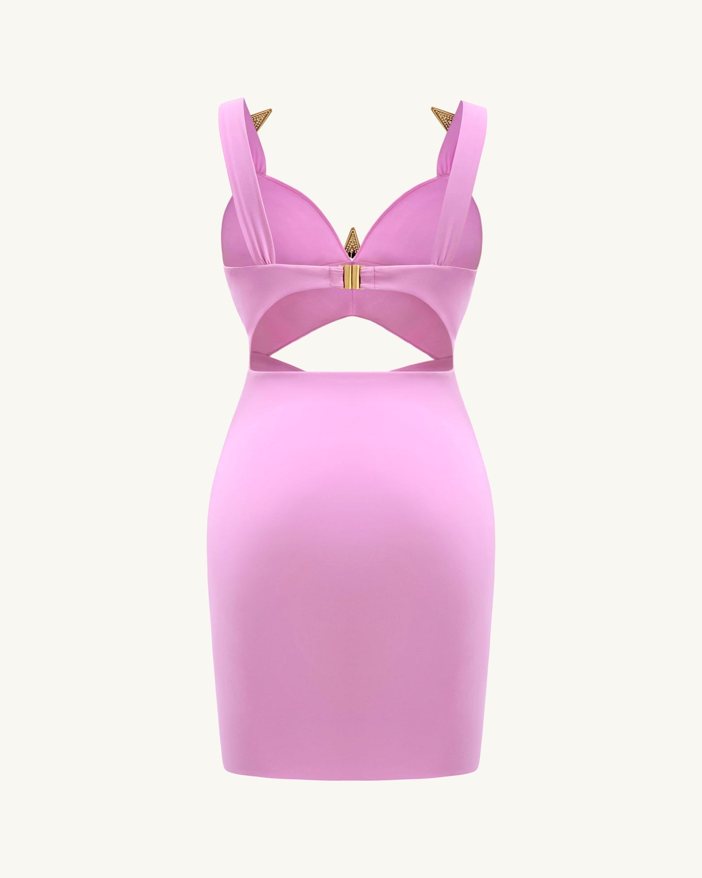 Mini Dress with Star Details - Pink