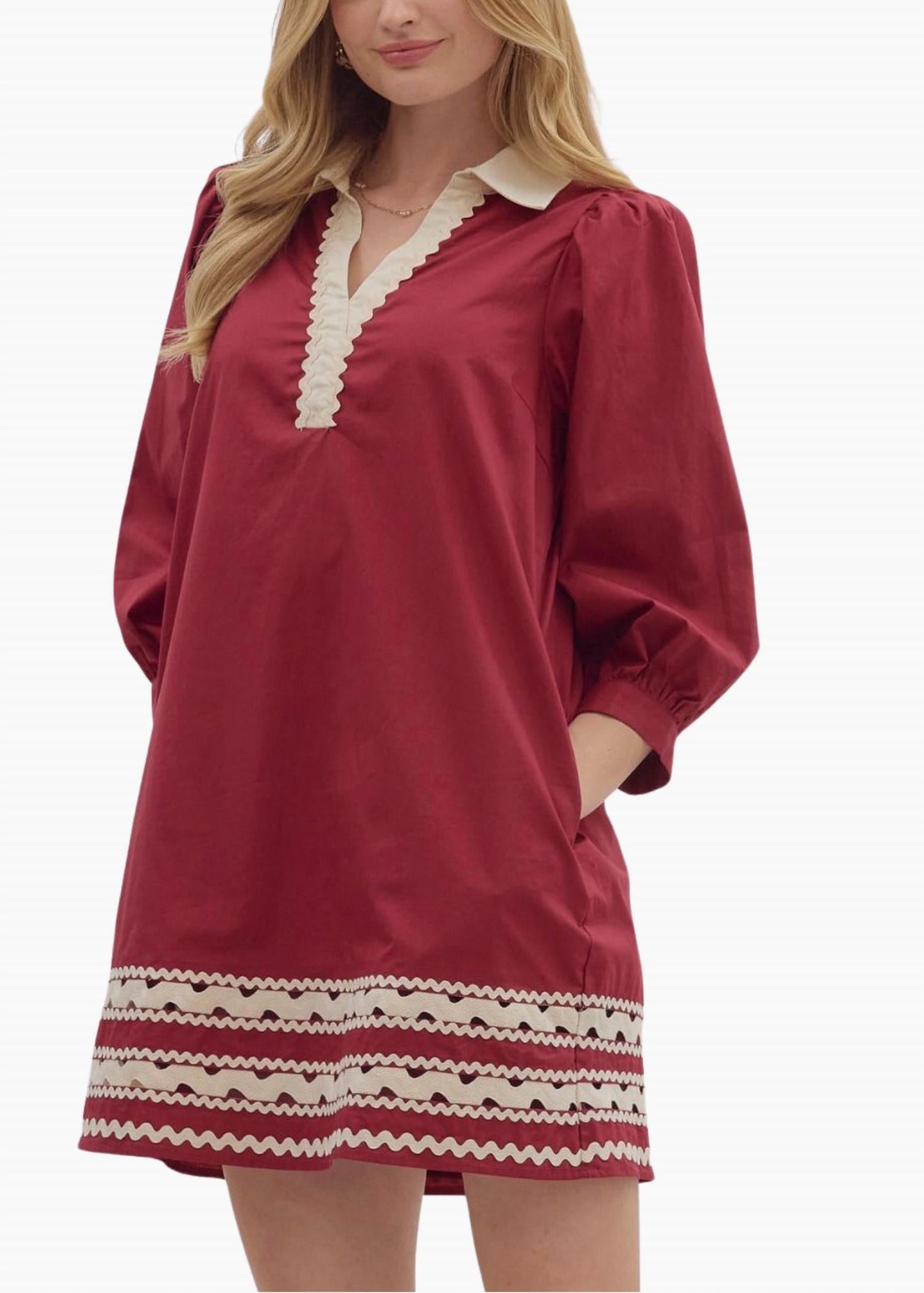 Lina Mini Dress In Garnet