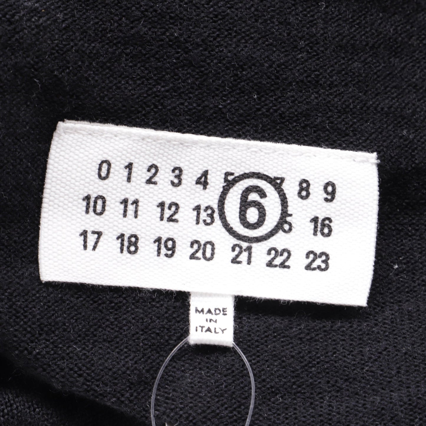 MM6 Maison Margiela Knit Contrast Stitch Cardigan in Black Wool