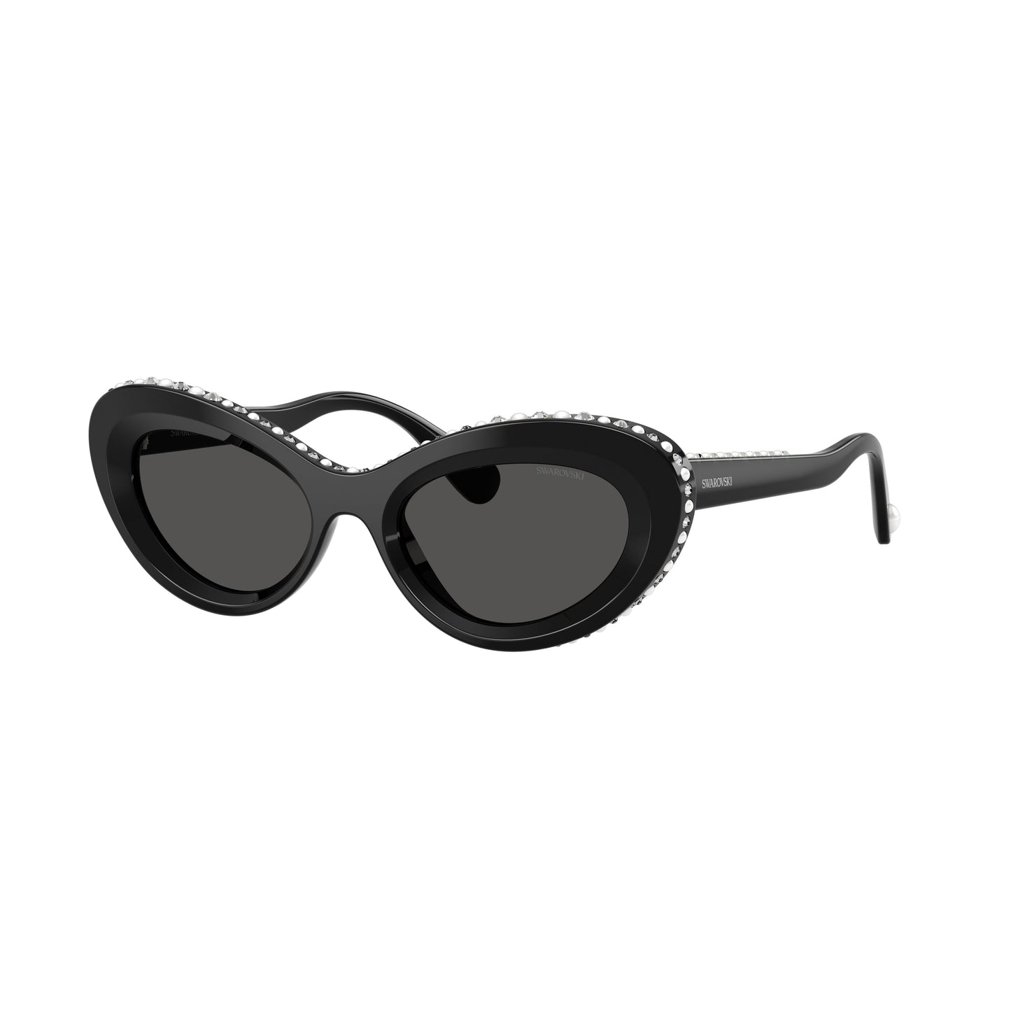 0Sk6061U Cat-Eye Sunglasses with Crystal-Embellished Frame