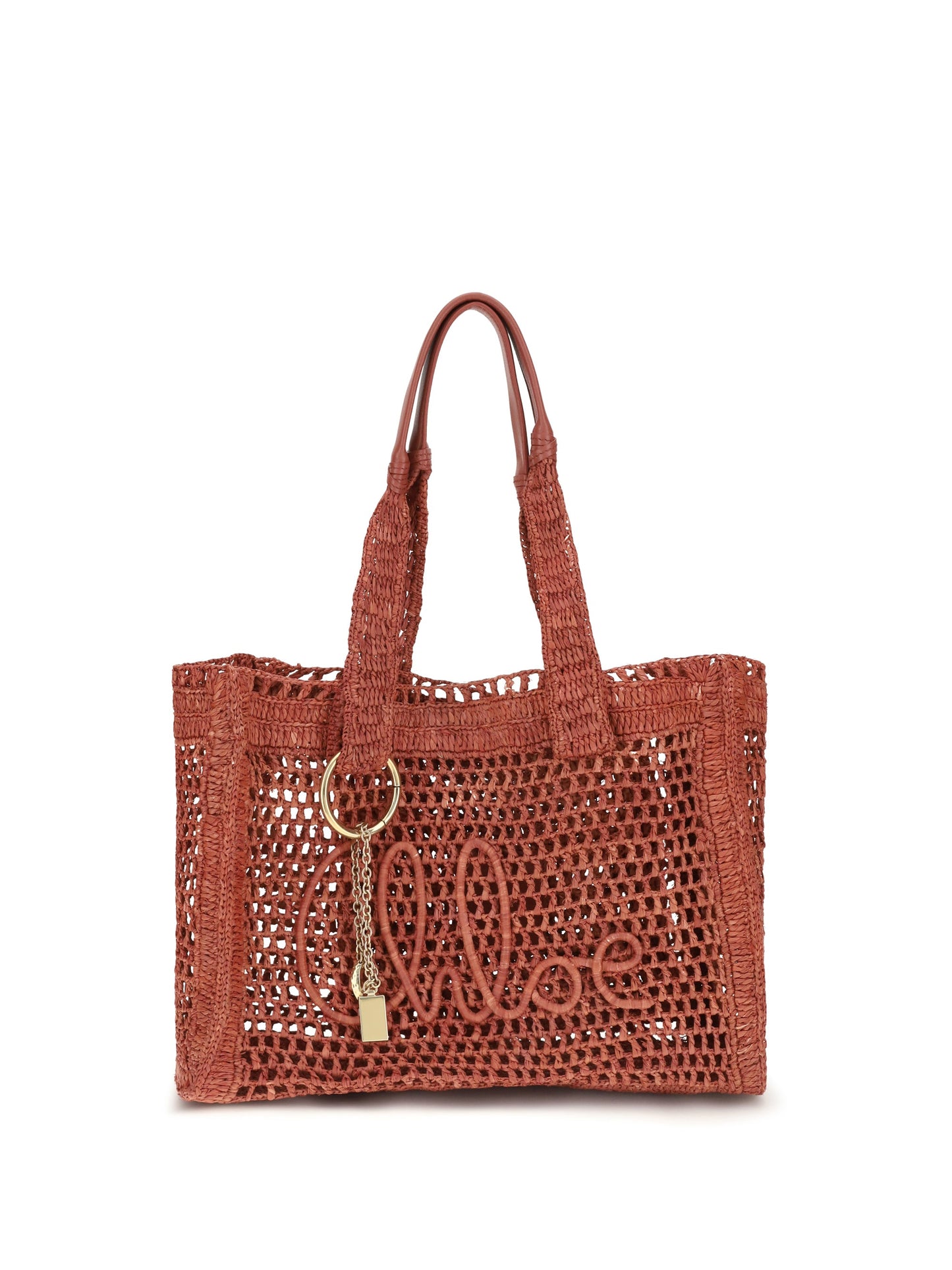 Chloé Women East-West Summer Banana Raffia Tote Bag