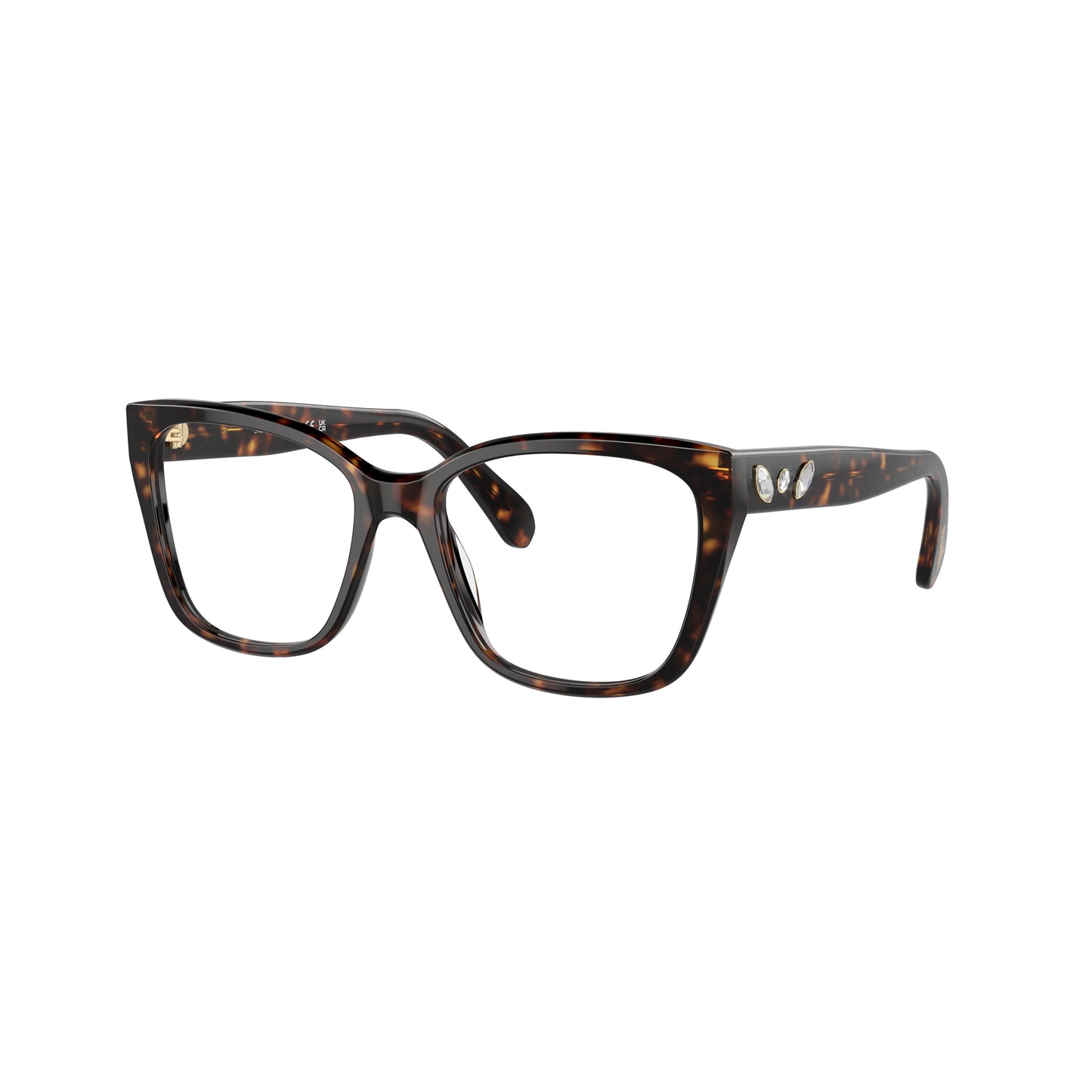 0Sk2008 Oversized Square Frame Eyeglasses with Tortoiseshell Pattern