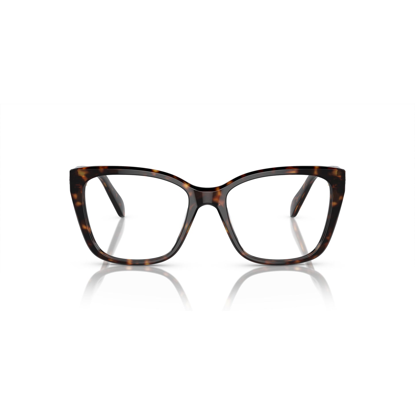 0Sk2008 Oversized Square Tortoiseshell Eyeglasses with Crystal Accents