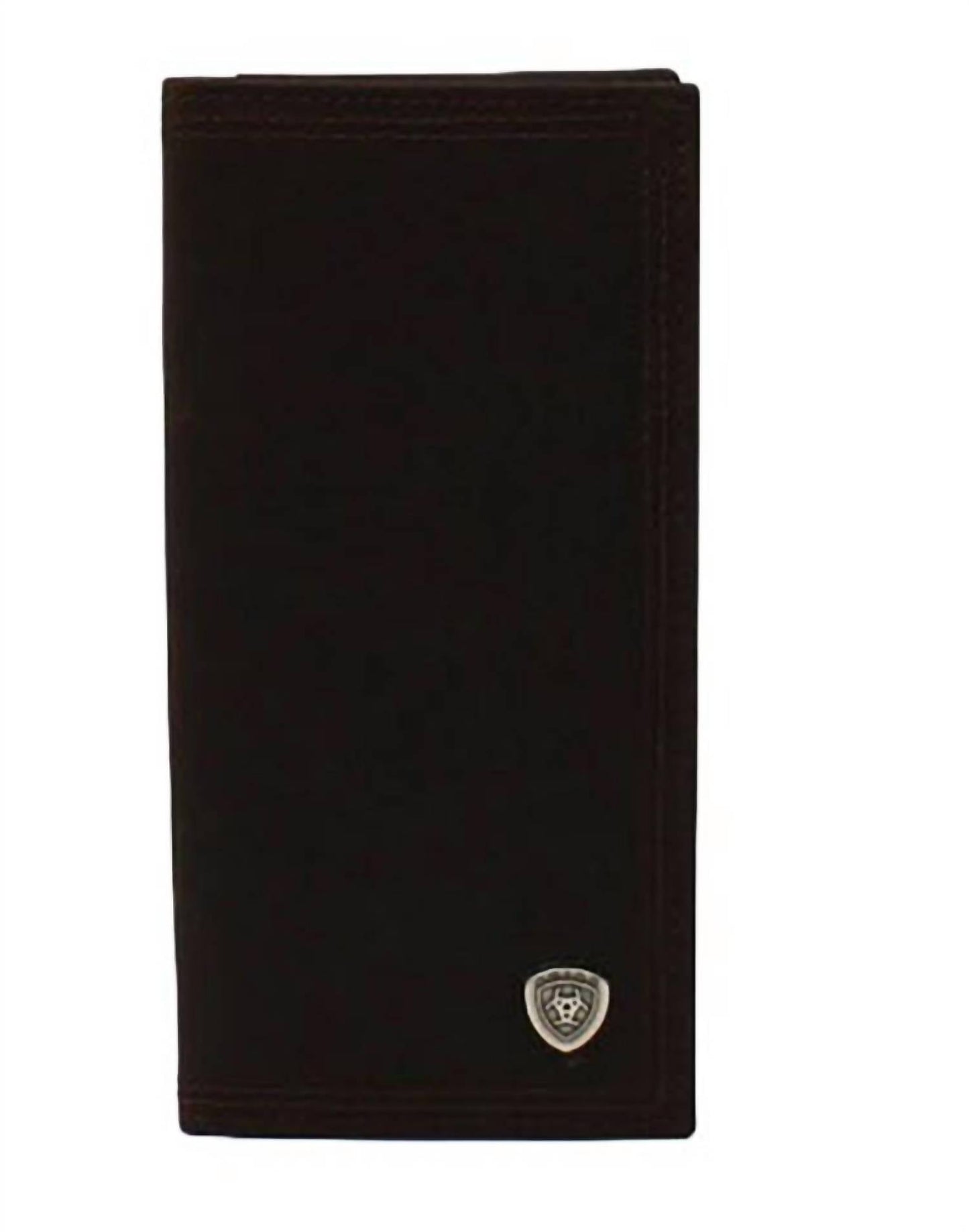 Youth Shield Concho Leather Wallet In Brown Rowdy
