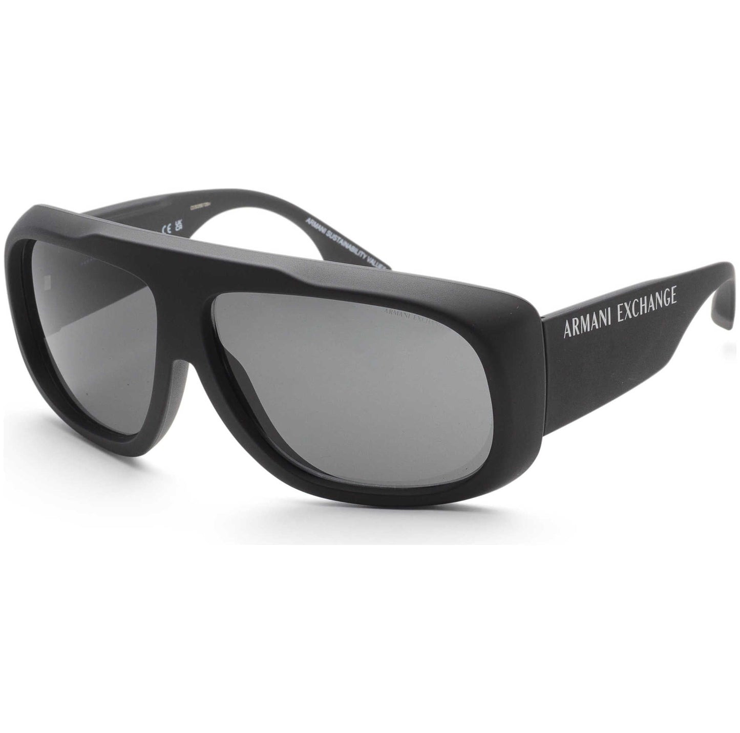 Armani Exchange Men's 67 mm Black Sunglasses