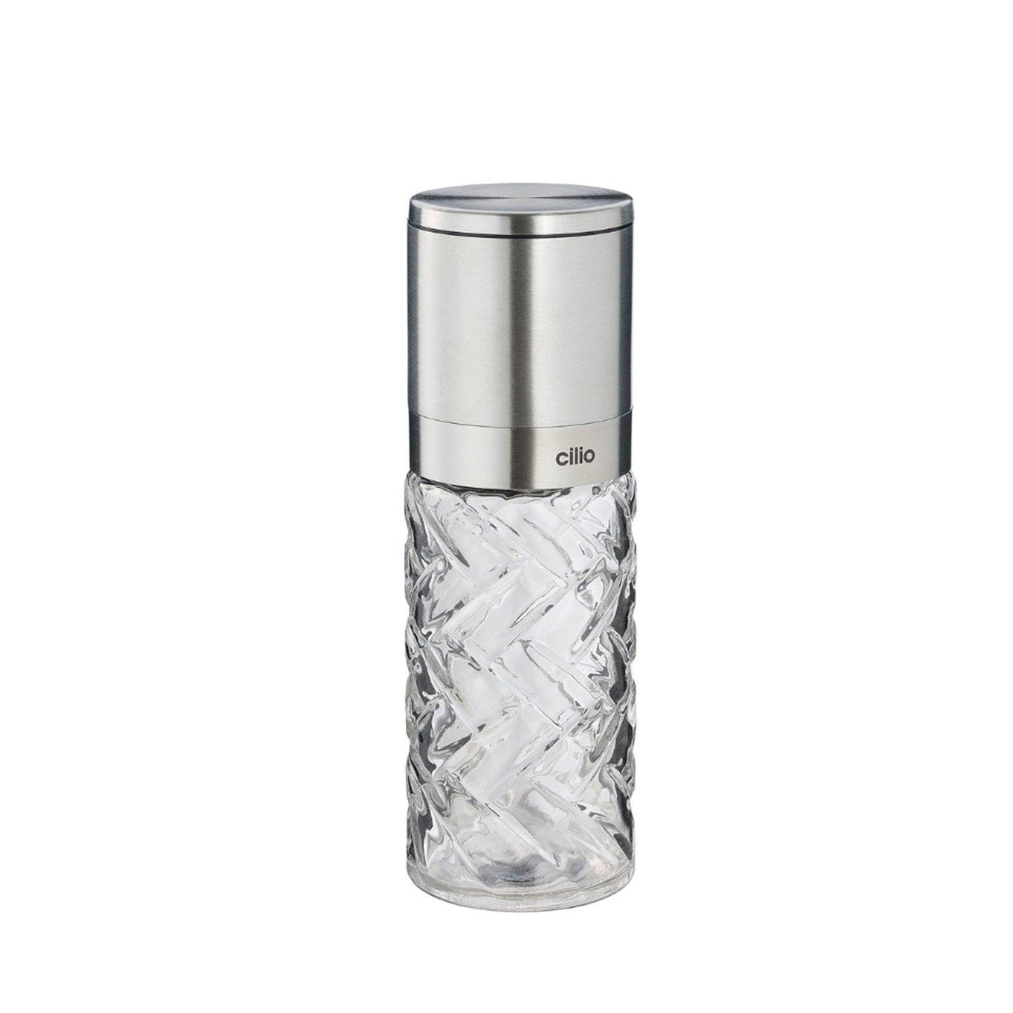 Cilio Cristallo Glass & Stainless Steel Salt and Pepper Mill