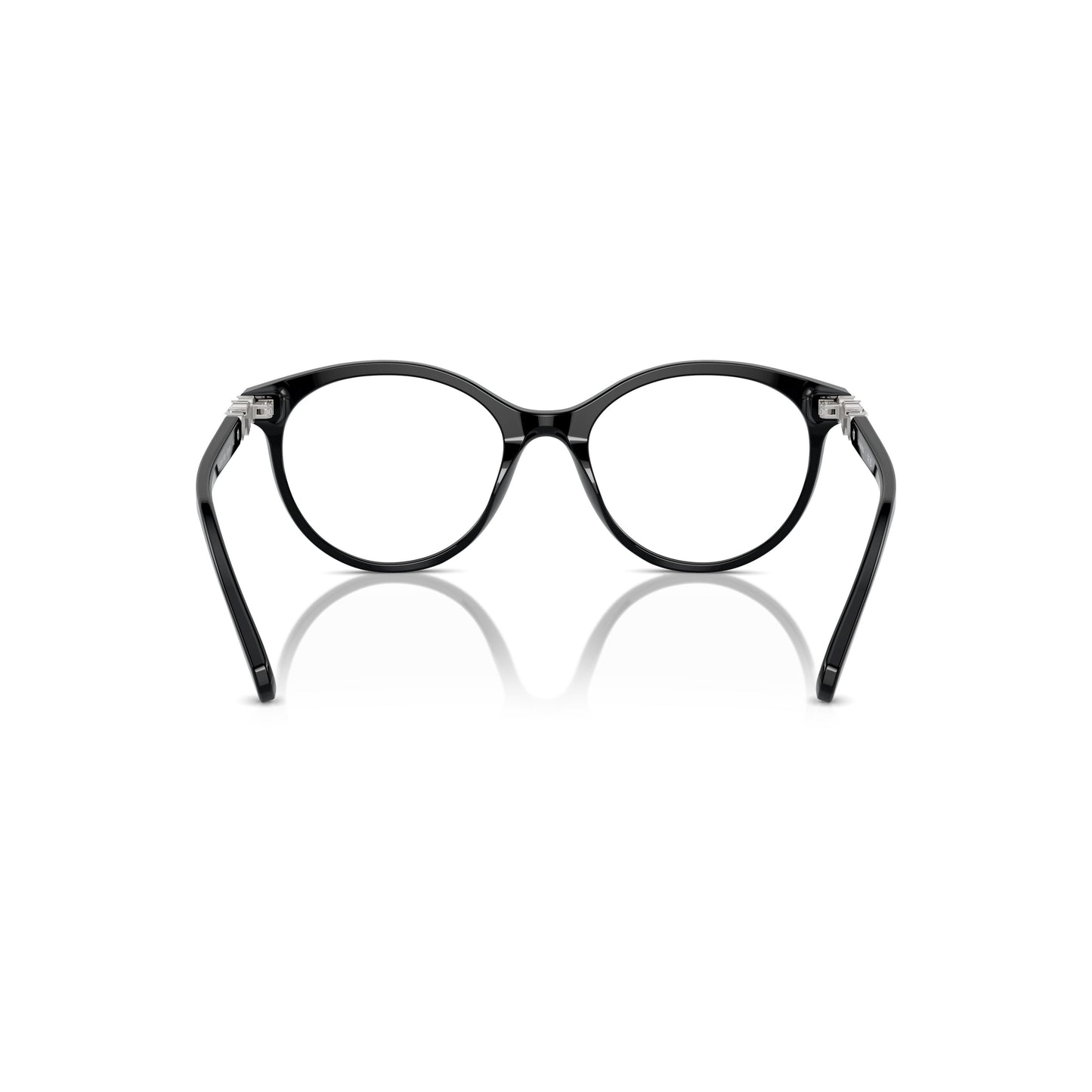 0Sk2019 Black Acetate Sunglasses with Crystal-Embellished Temples