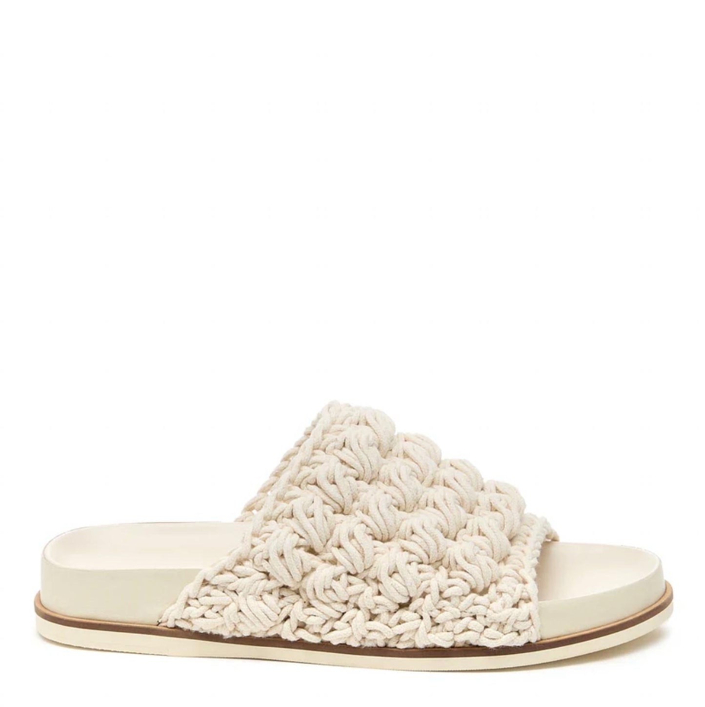 Women's Squish Crochet Raffia Mules In Shell Bubble