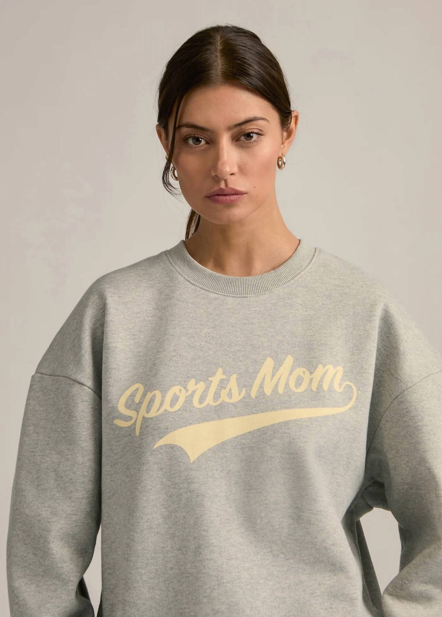 Sports Mom Sweatshirt In Grey