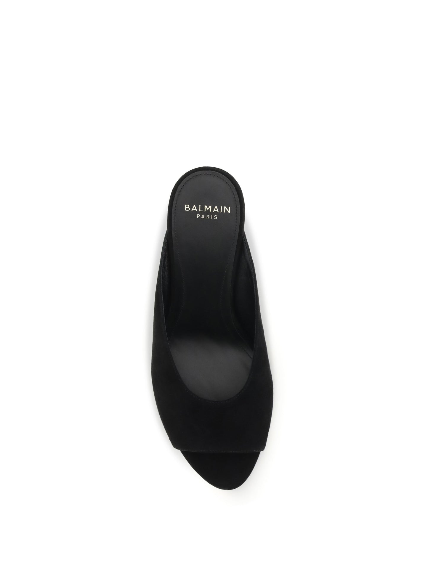 Balmain Women Suede Open-Toe Mules