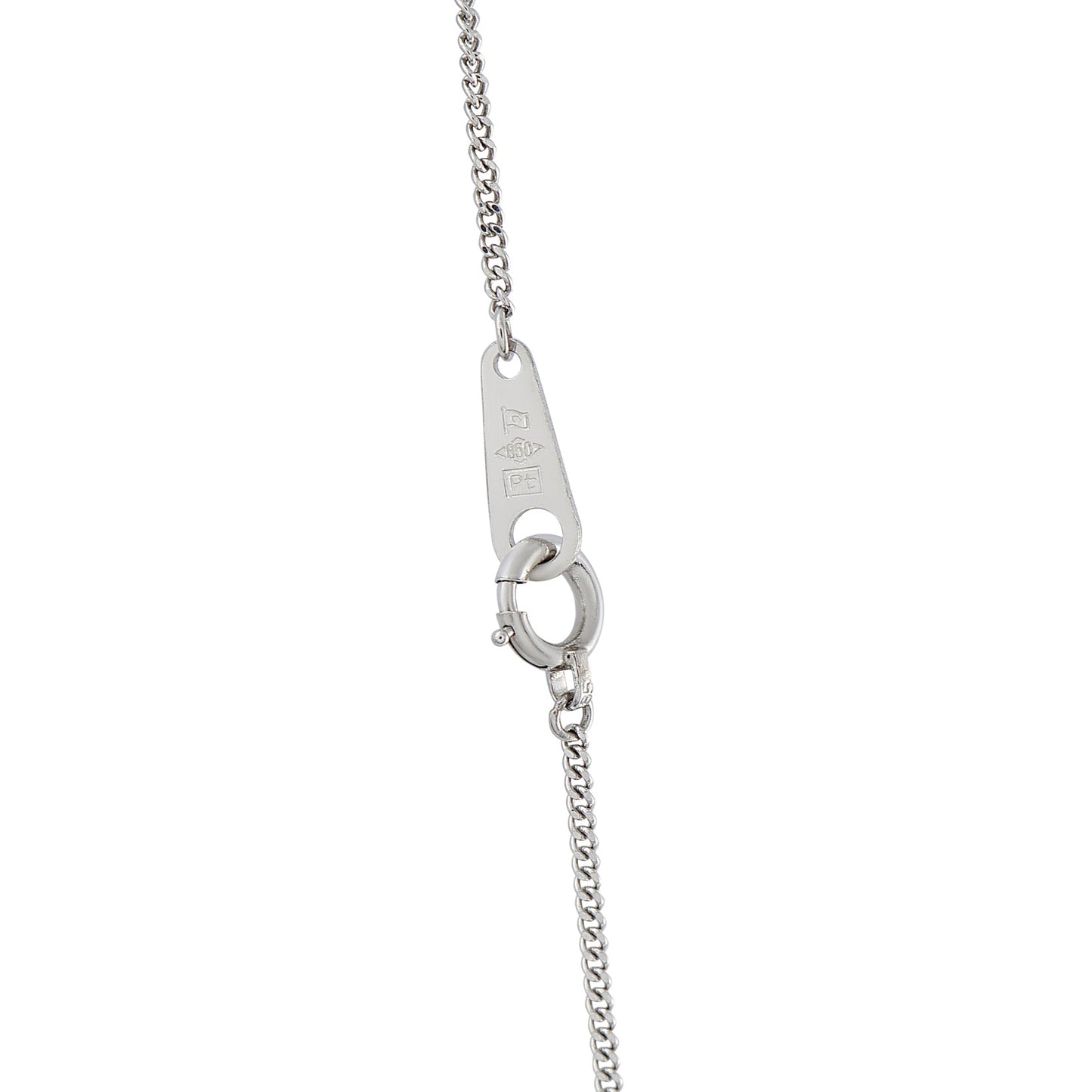 LB Exclusive Platinum 0.20ct Diamond and Emerald Pendant Necklace MF26-041326