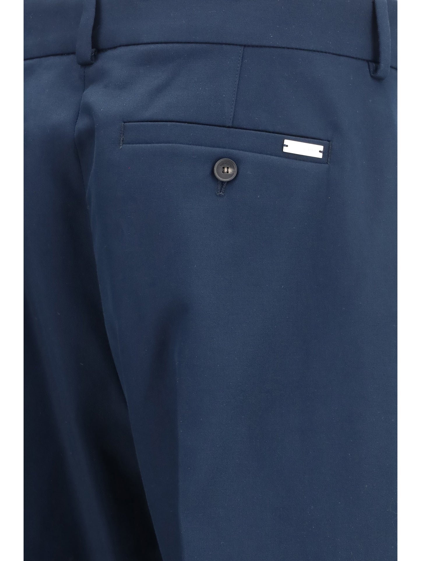 Ferragamo Men Cotton And Cashmere Chinos Pants